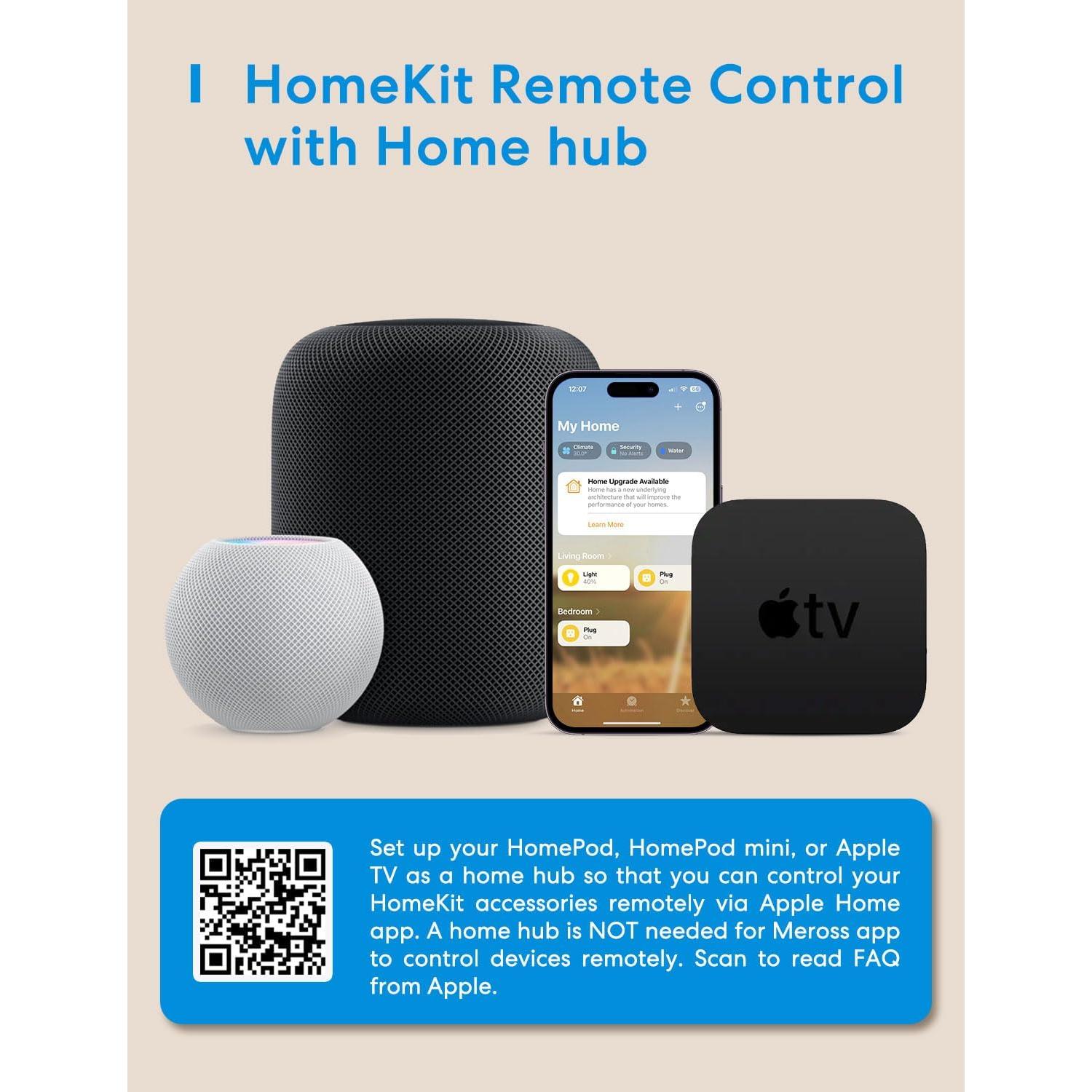 Tira LED inteligente Meross 10m RGB WiFi control voz