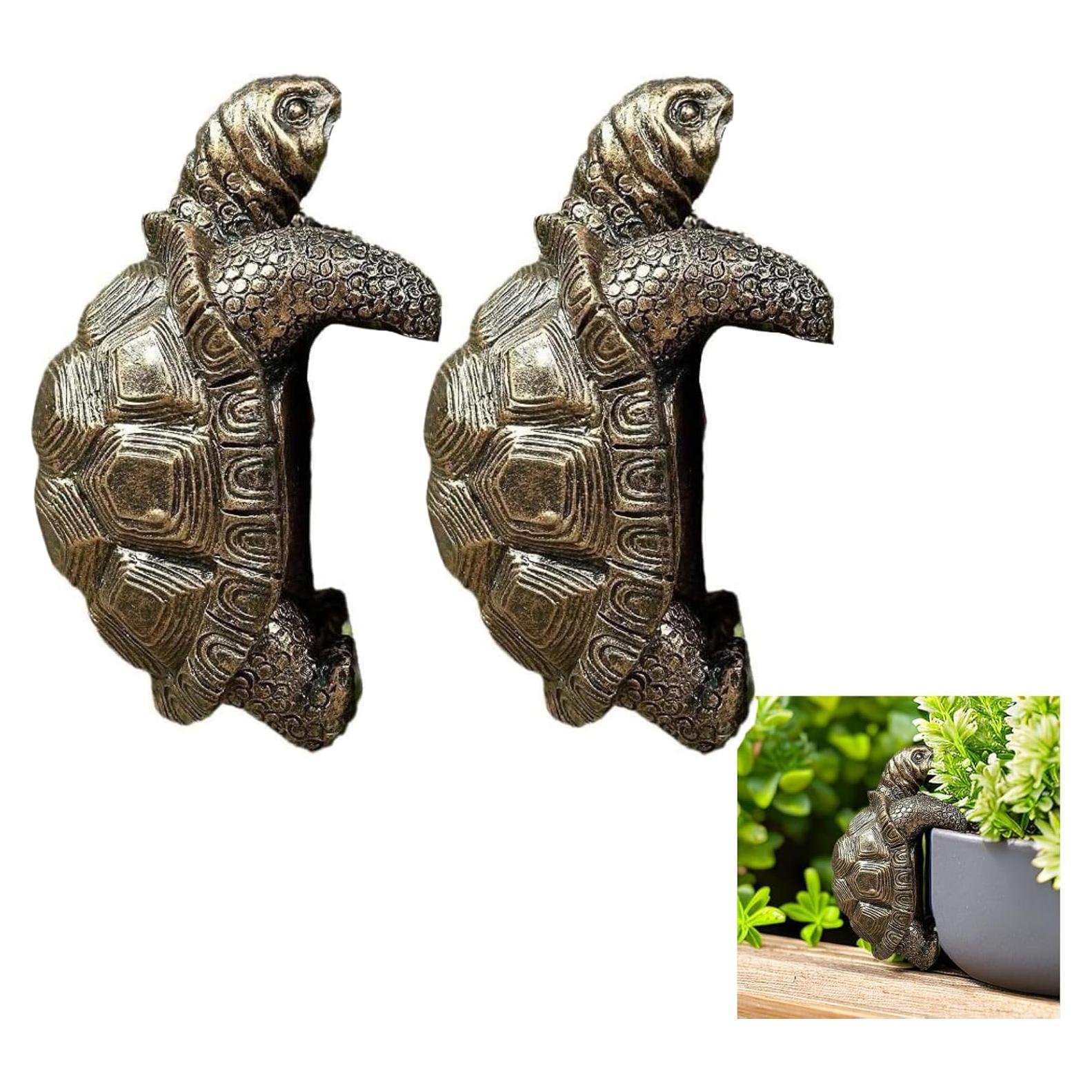 Colgador de Macetas Tortuga Rltshido 10.9 cm Resina Duradera