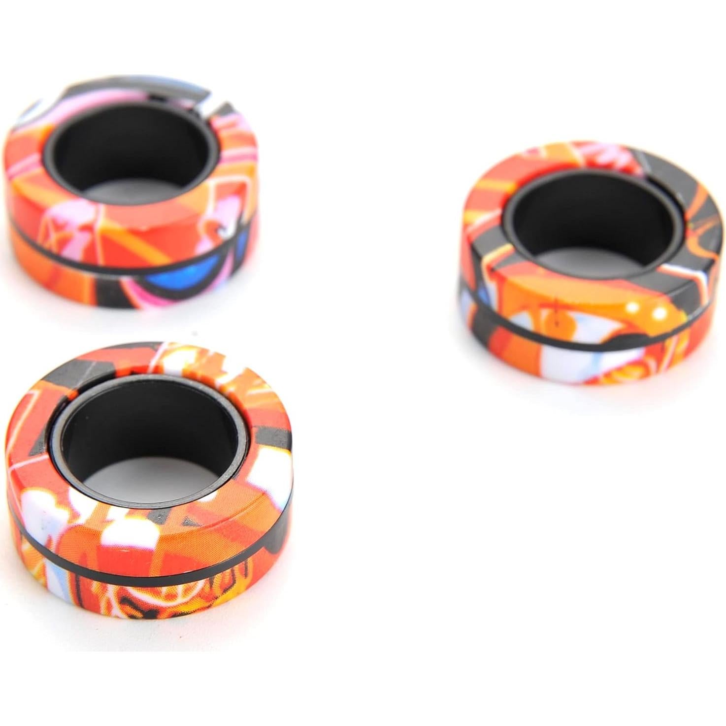 PowerTRC Juego de 3 Anillos Magnéticos Antiestrés para Adultos y Niños