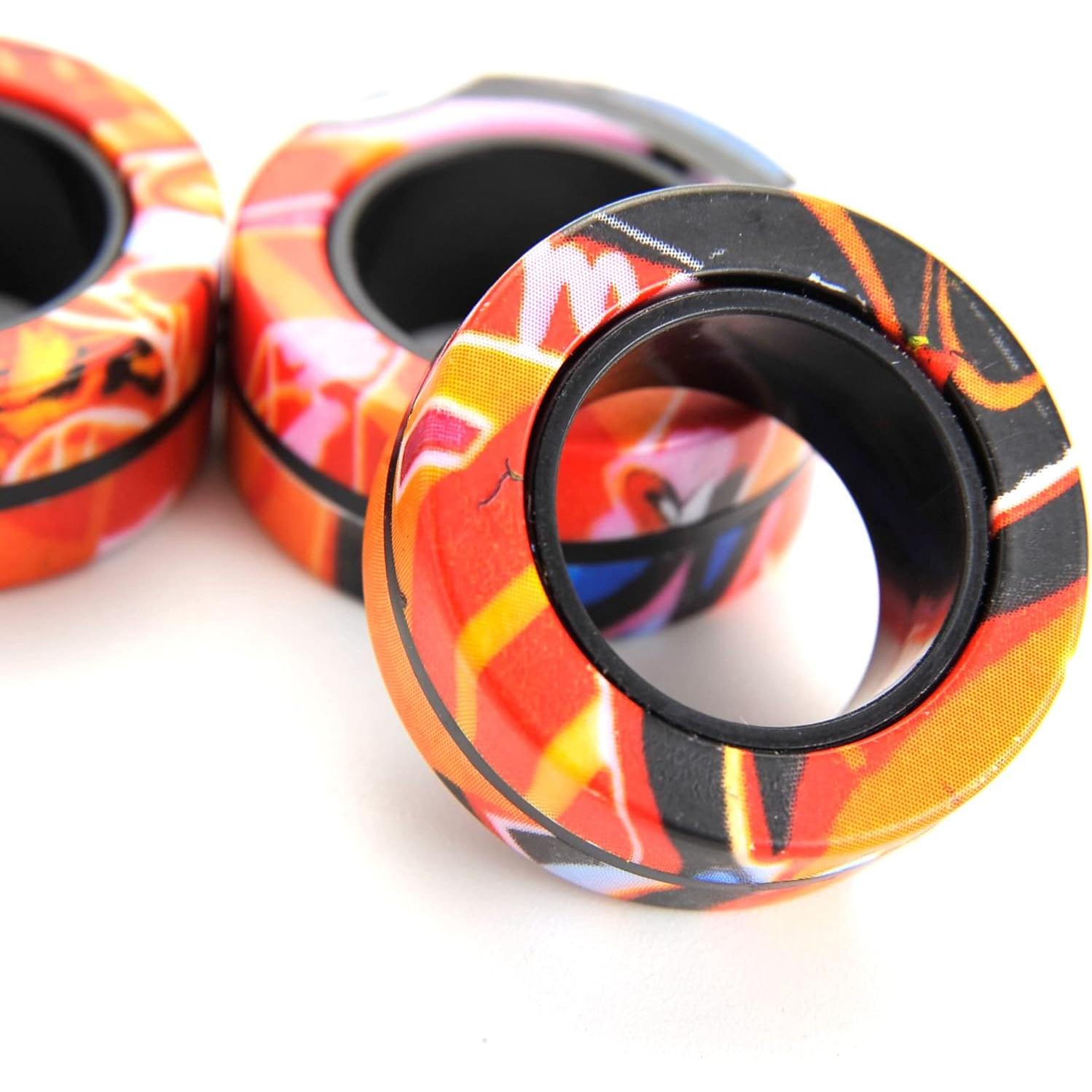 PowerTRC Juego de 3 Anillos Magnéticos Antiestrés para Adultos y Niños