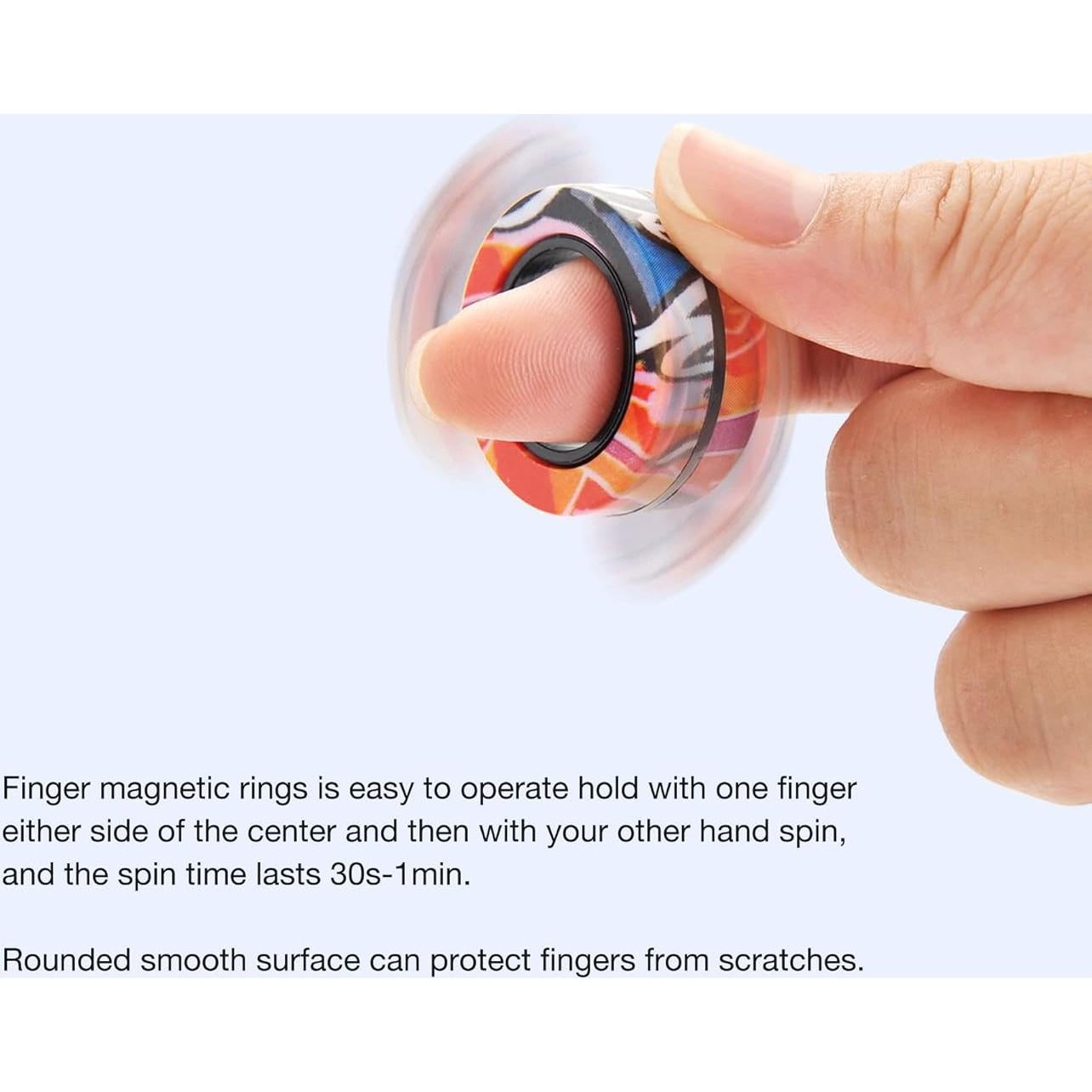 PowerTRC Juego de 3 Anillos Magnéticos Antiestrés para Adultos y Niños