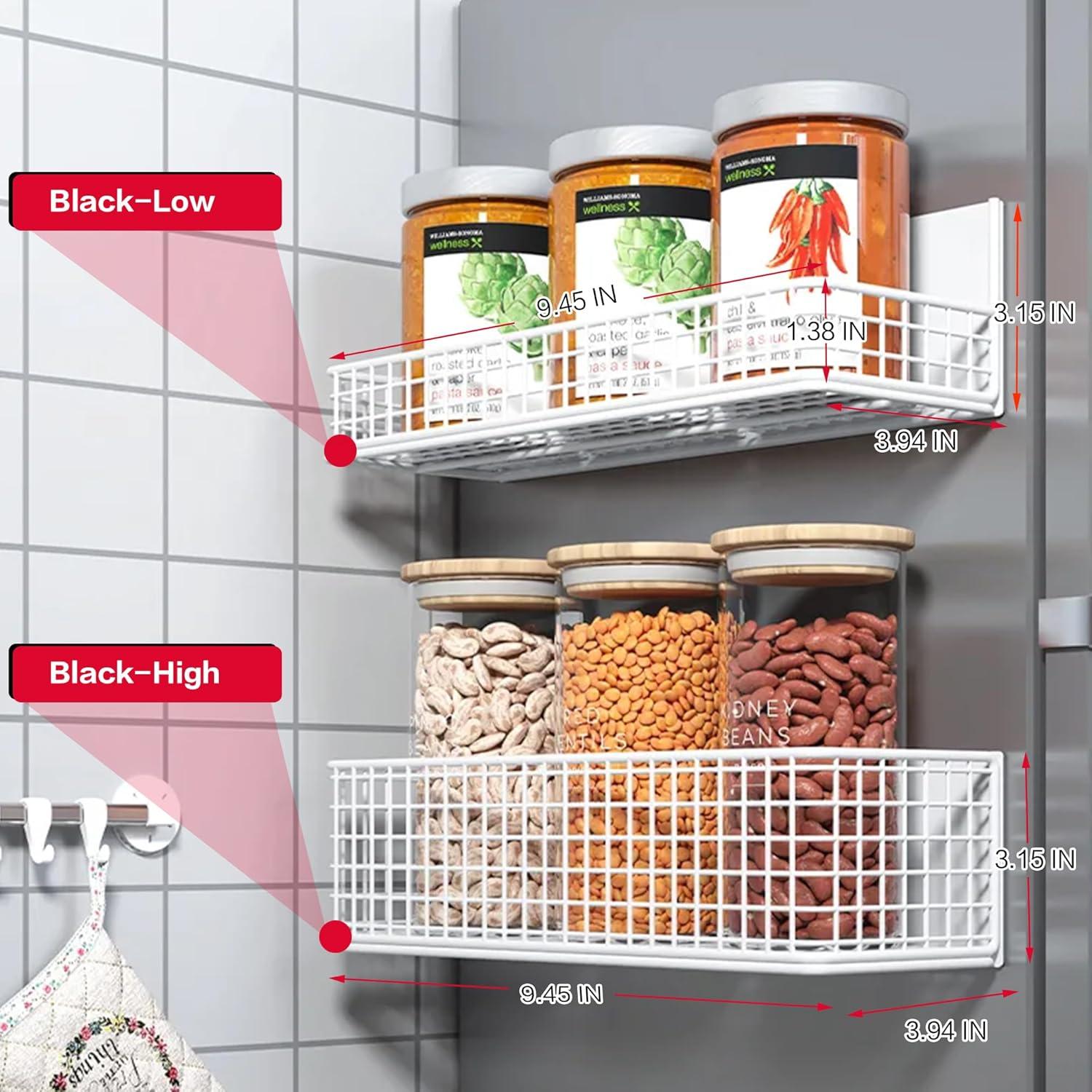 Cesta Magnética LIFEFAN para Refrigerador 10.4x24.1cm Negro