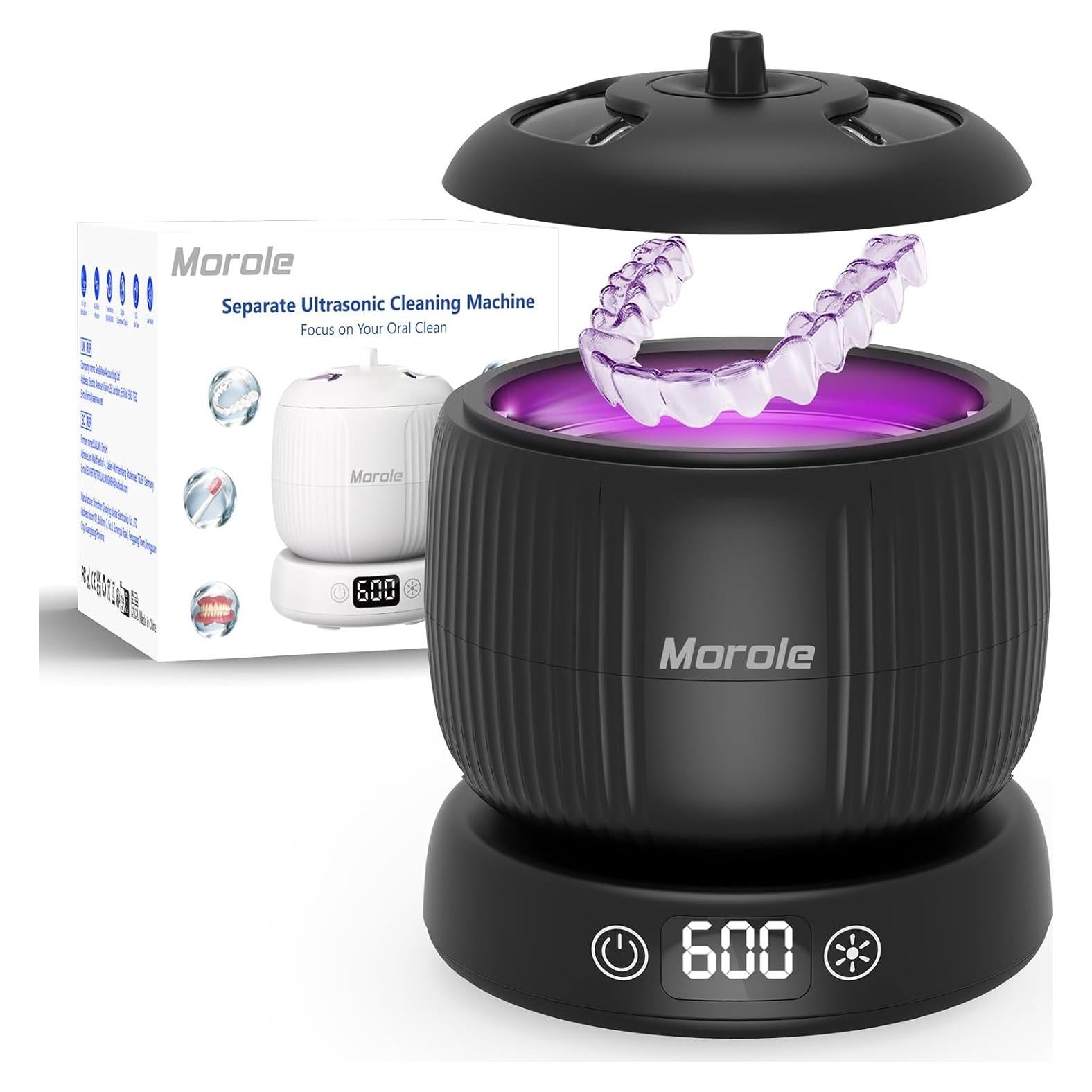 Limpiadora Ultrasónica de Retenedores Morole 4 Modos Negro