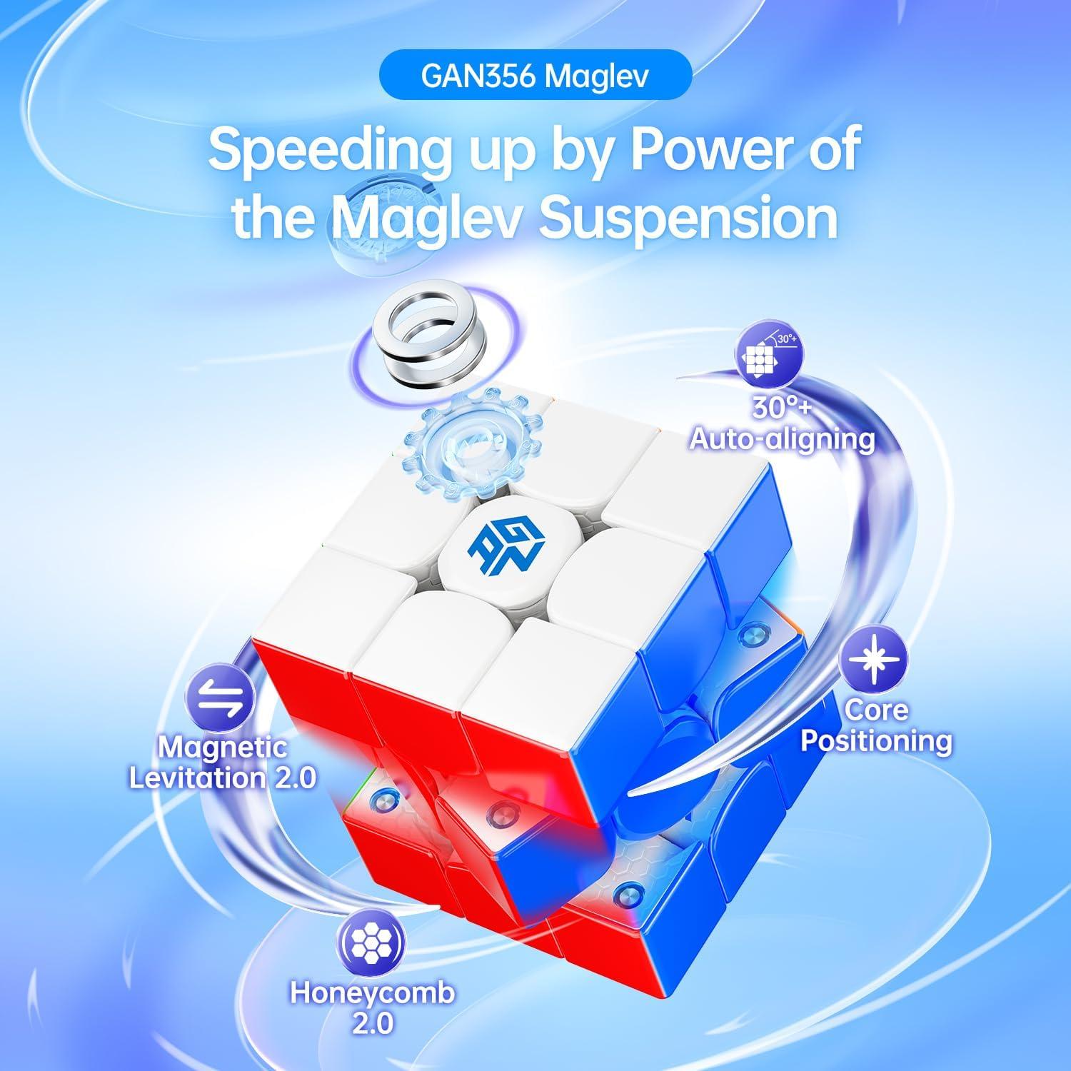 Cubo GAN 356 Maglev 3x3 Magnético Auto-Alineación 30°+