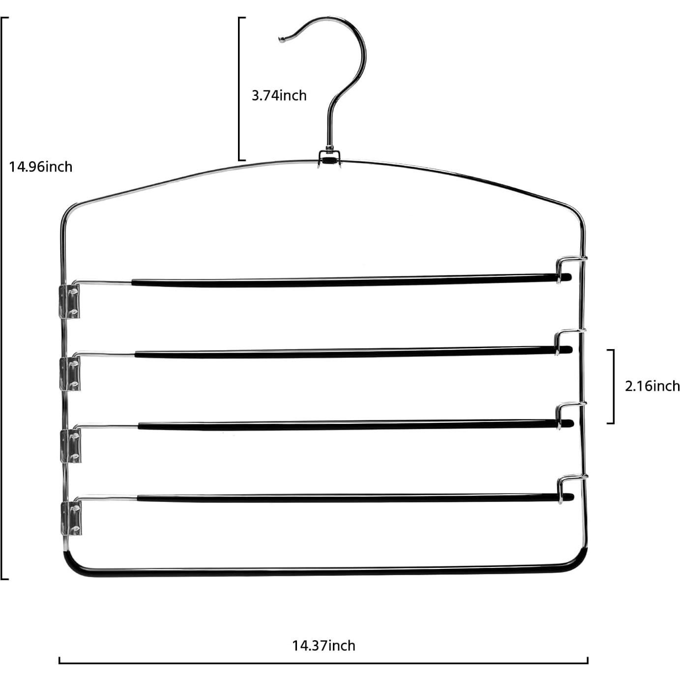 Perchas de Metal Antideslizantes Nature Smile, 3 Piezas, 5 Brazos