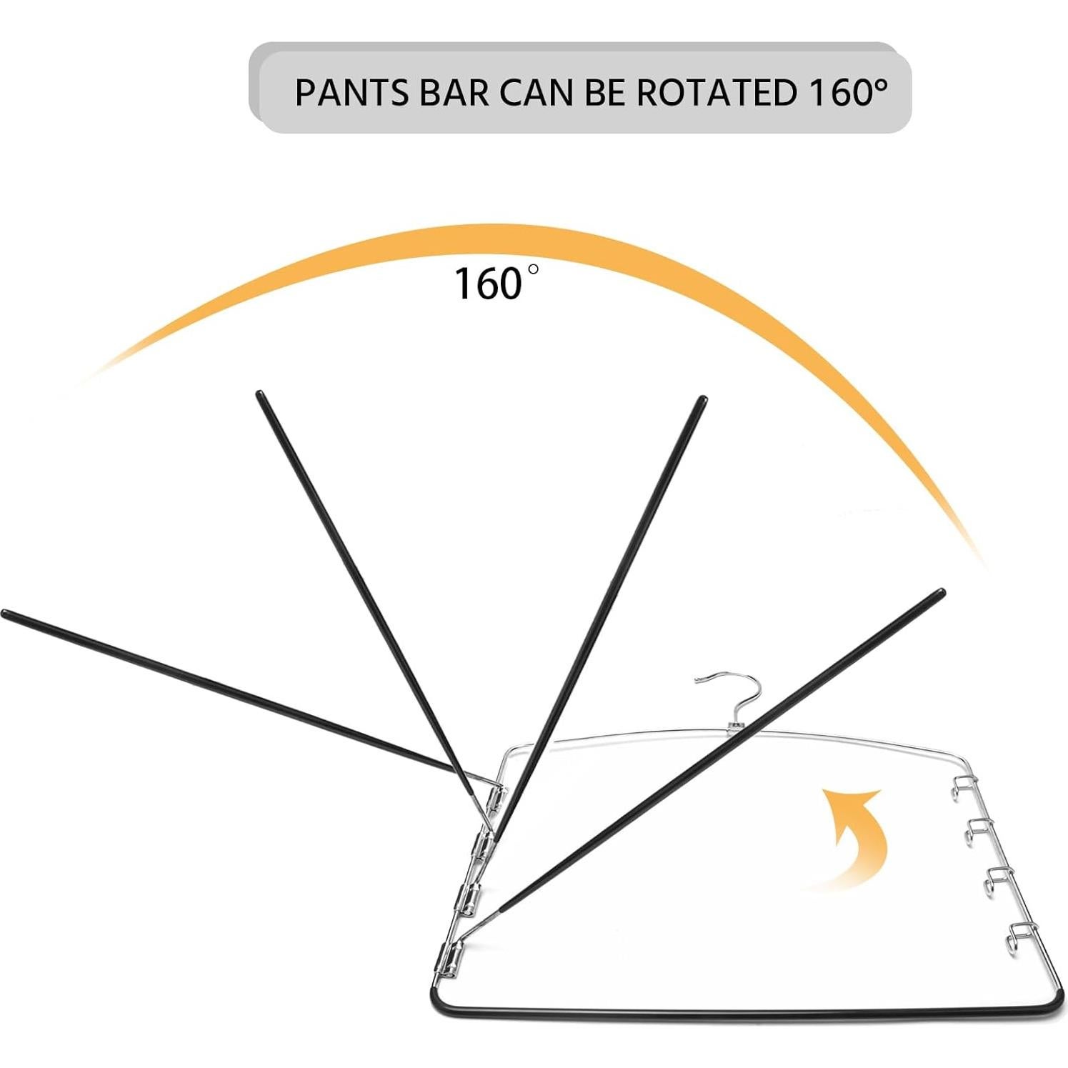 Perchas de Metal Antideslizantes Nature Smile, 3 Piezas, 5 Brazos