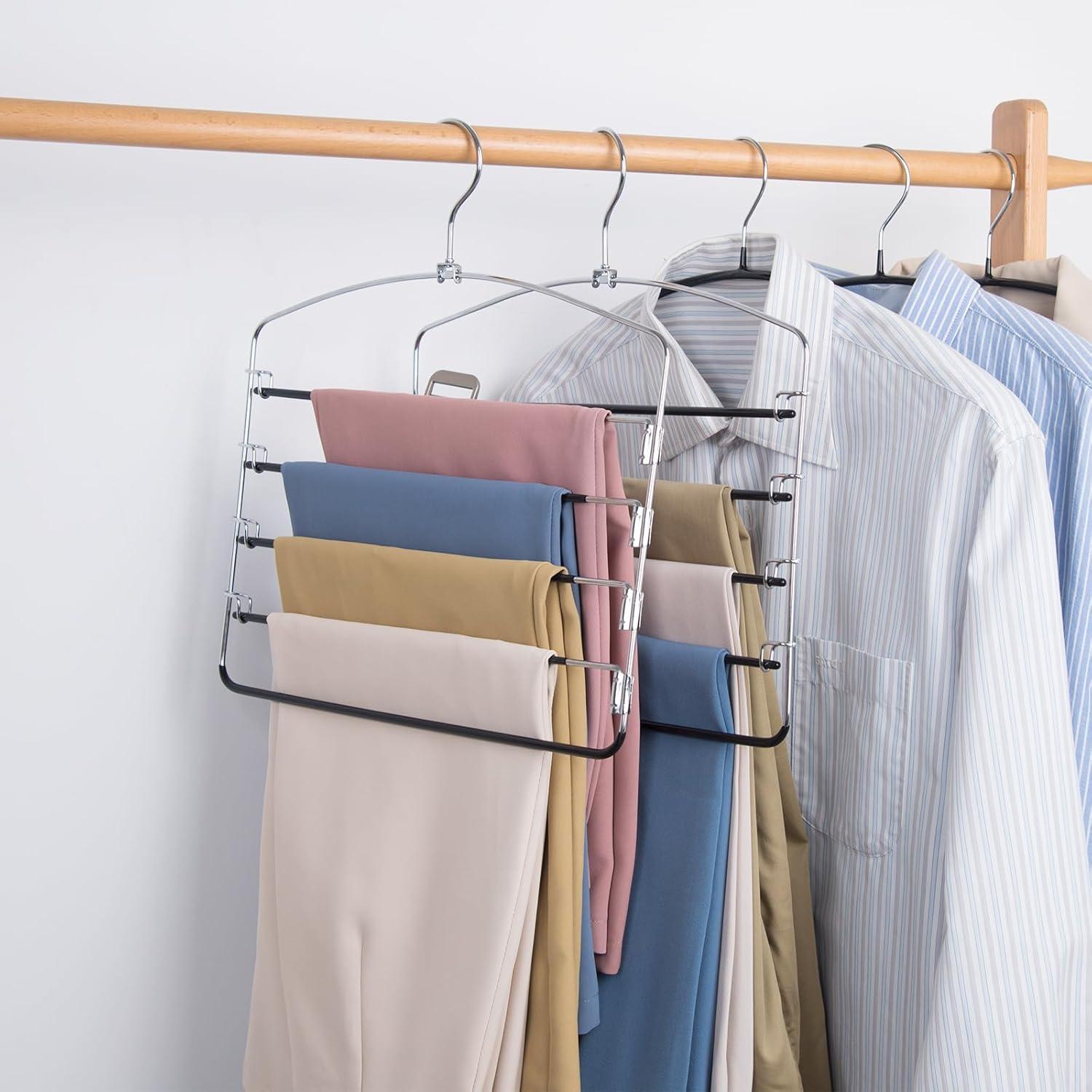 Perchas de Metal Antideslizantes Nature Smile, 3 Piezas, 5 Brazos