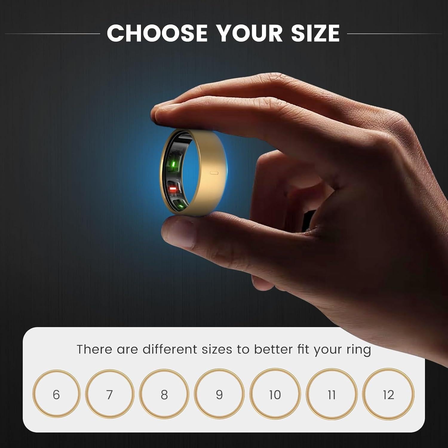 Cubiertas de Anillo Oura Ring Gen 4/3 - 5 Pack TPU Negro