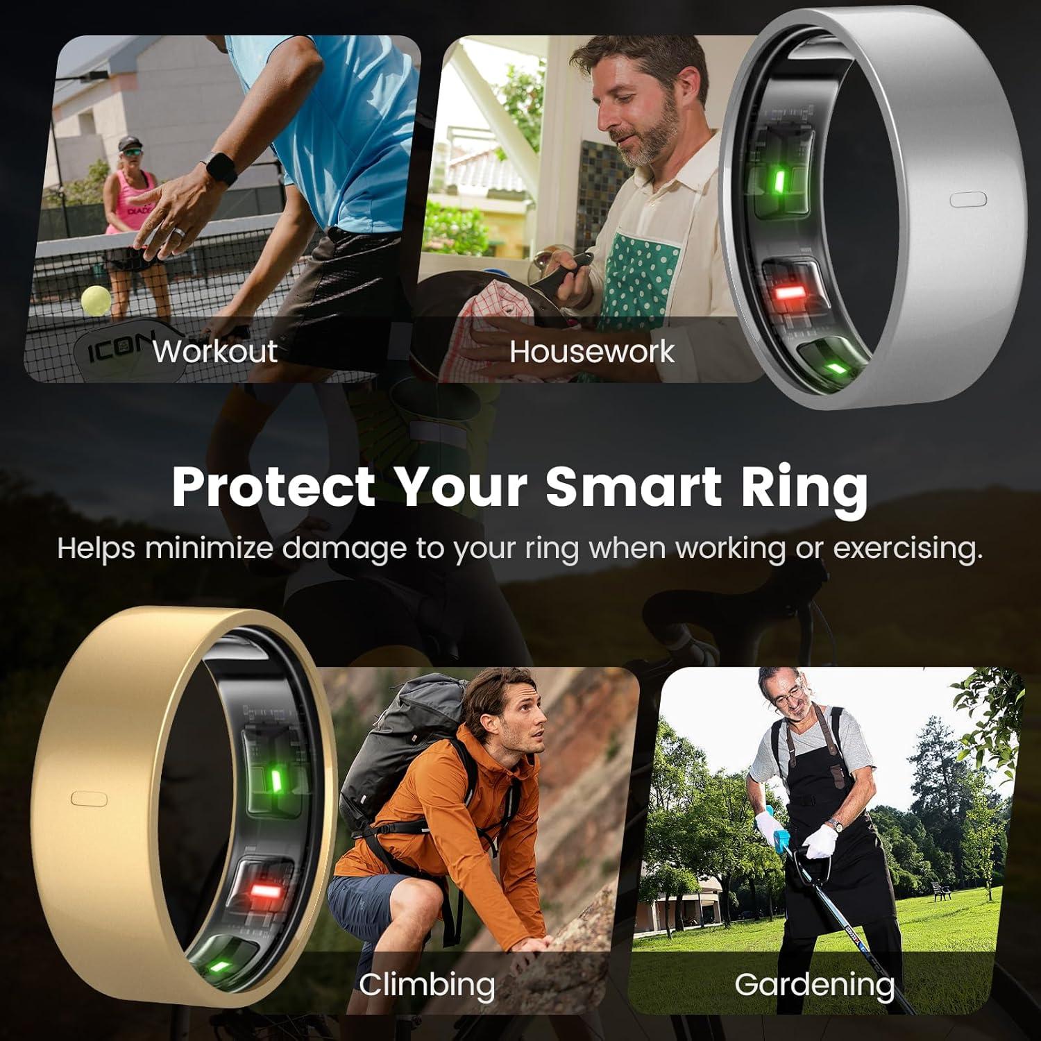 Cubiertas de Anillo Oura Ring Gen 4/3 - 5 Pack TPU Negro