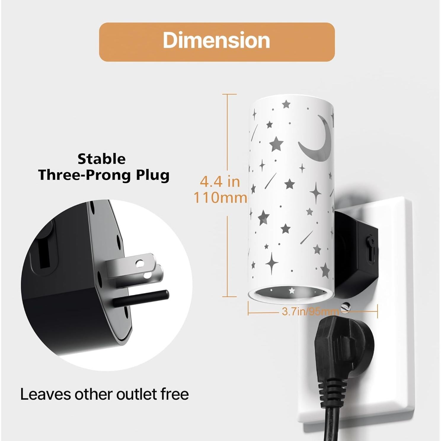 Luces Nocturnas LED DALUXshop 3000K Regulables 2 Piezas
