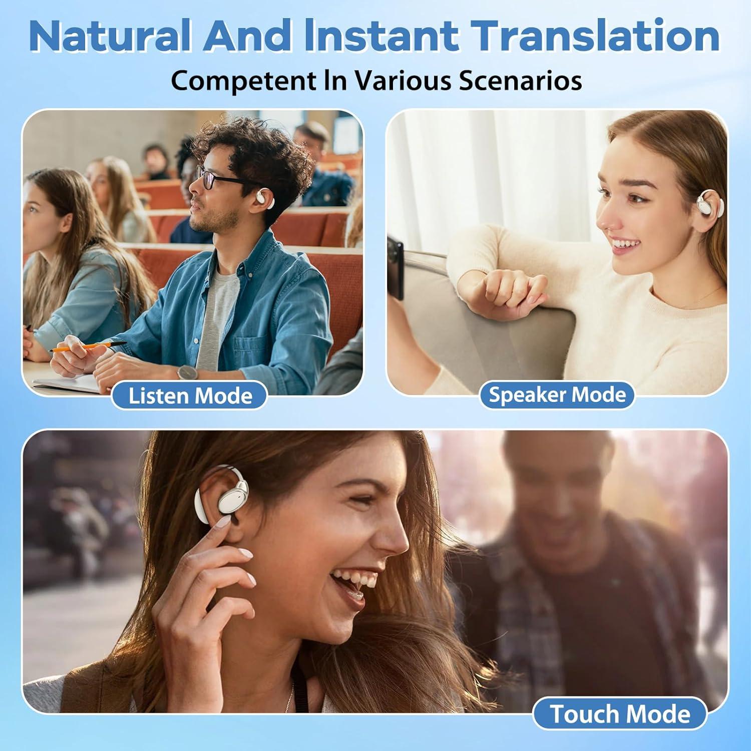 Auriculares Traductores Qnmittry V21 Bluetooth 138 Idiomas