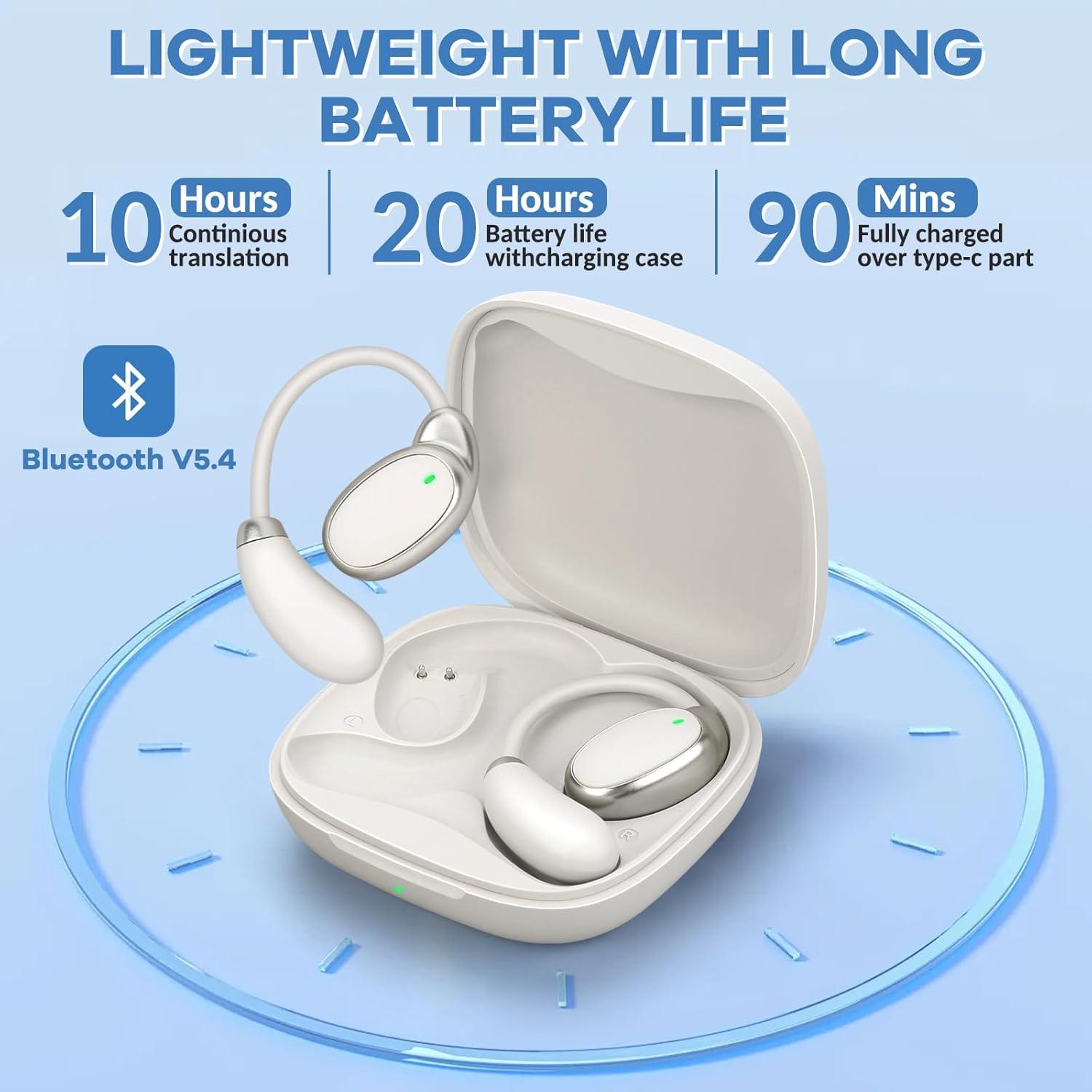 Auriculares Traductores Qnmittry V21 Bluetooth 138 Idiomas