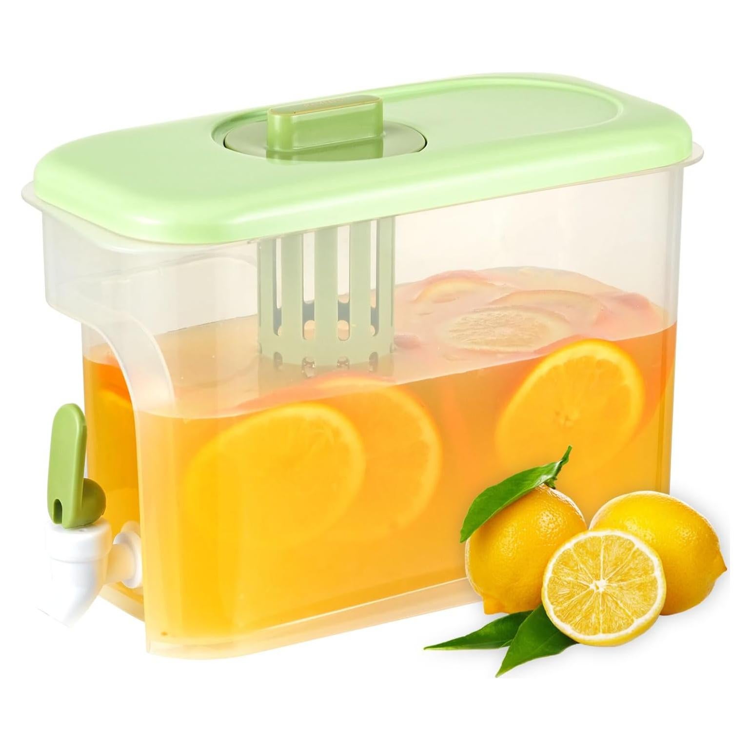 Dispensador de Bebidas RAMFIYN 3.78L Verde con Grifo