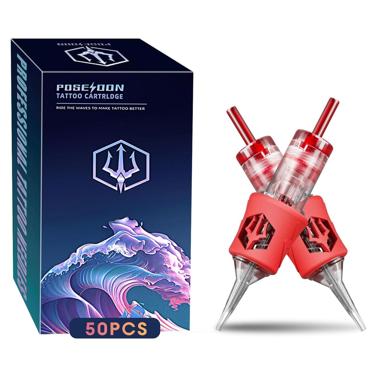 Agujas de Cartucho de Tatuaje POSEIDON 50Pcs 5 Liner 0.25mm