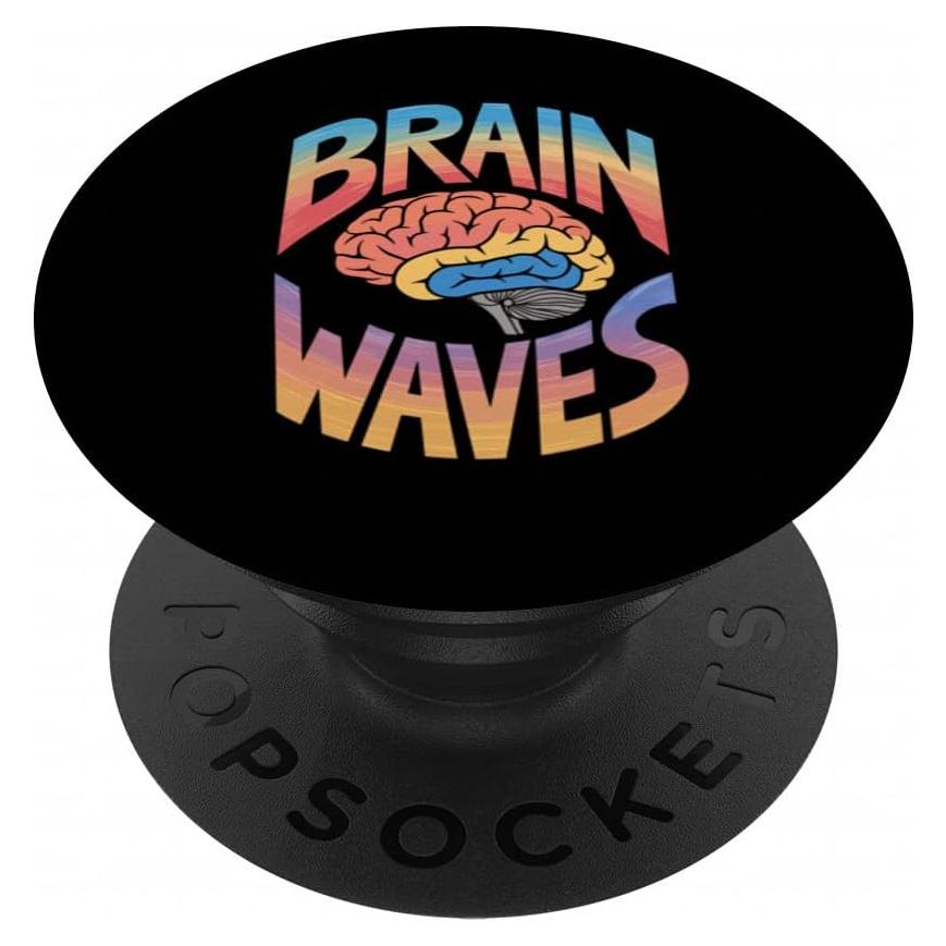 PopSockets Adhesivo PopGrip Olas Cerebrales Diseño Caricatura