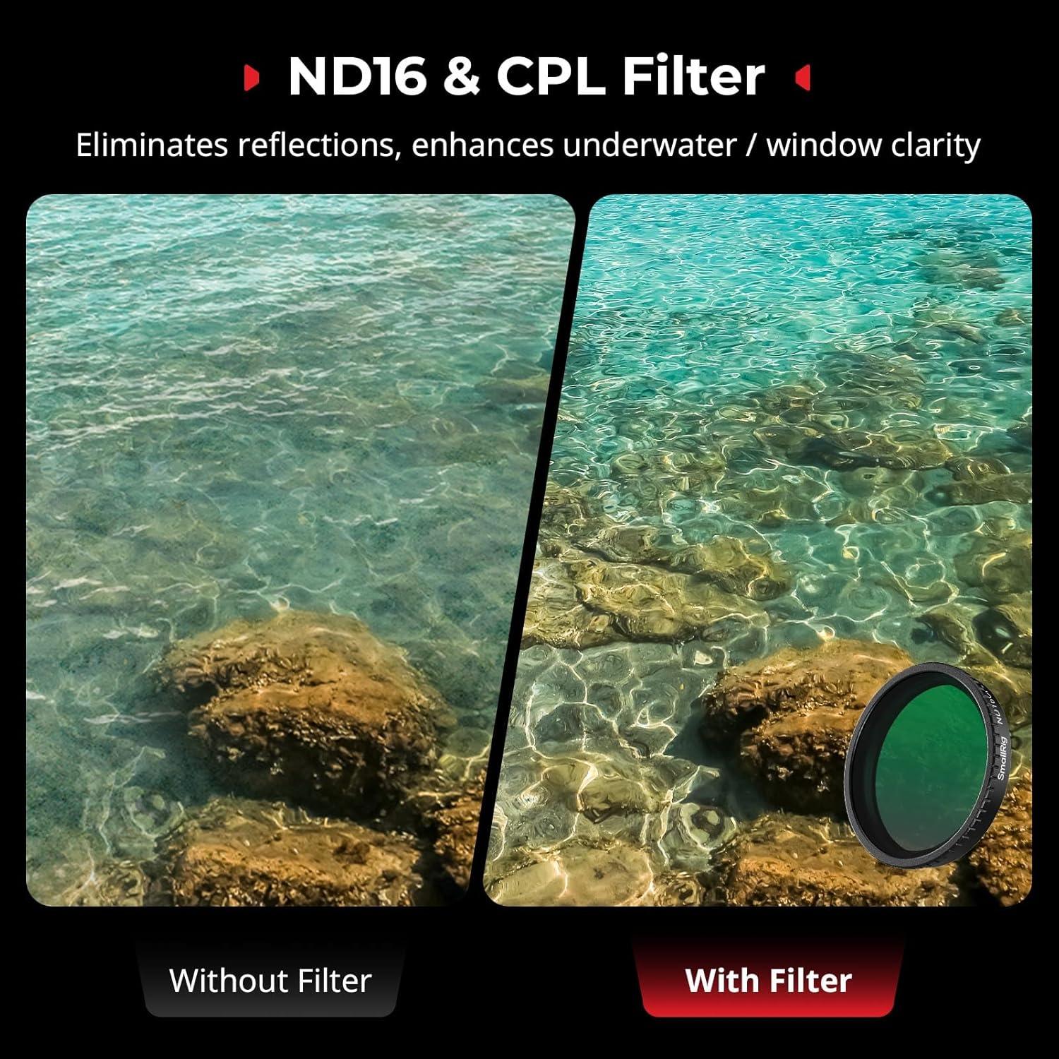 Kit de Filtros SmallRig 5 en 1 para DJI Osmo Action 5 Pro/4