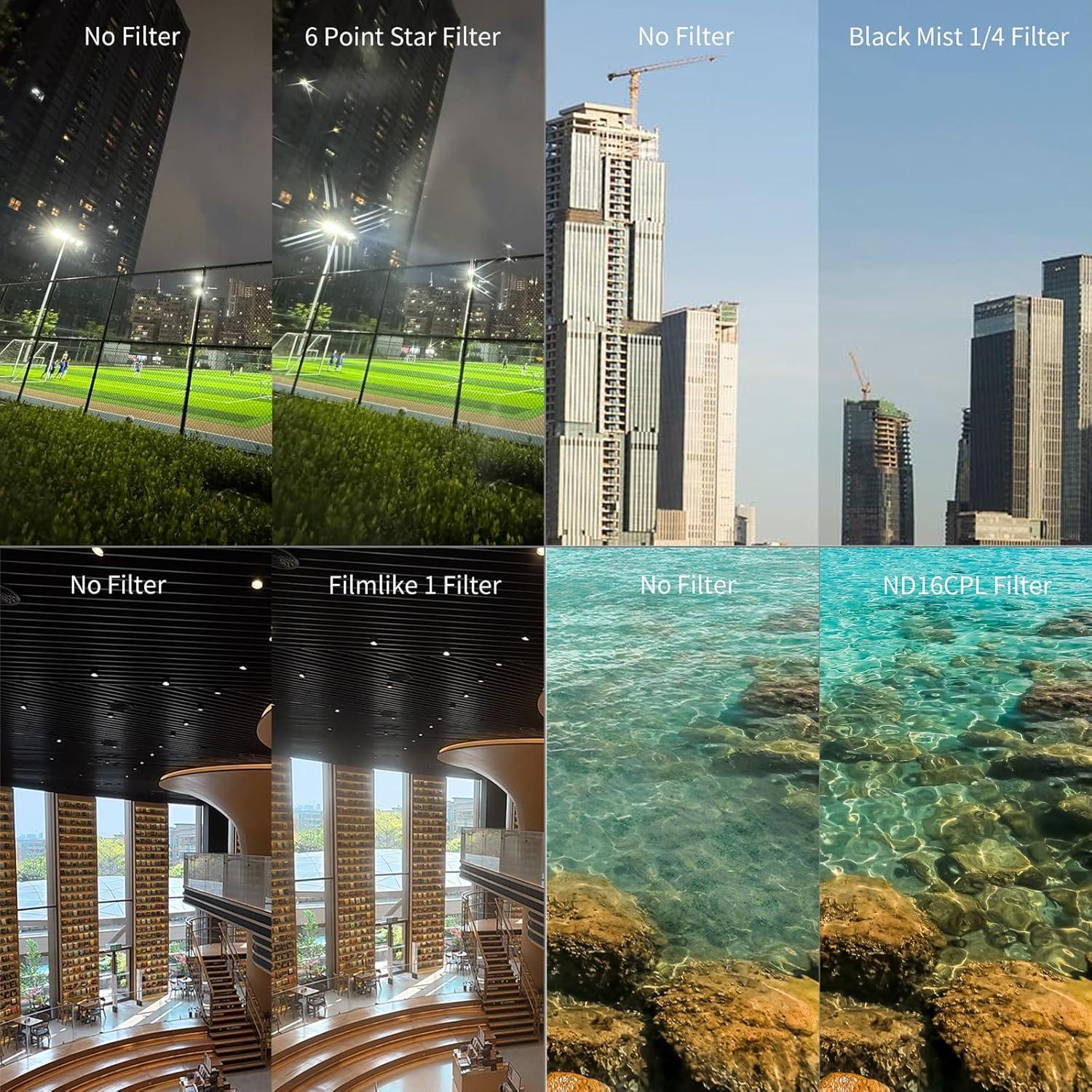 Kit de Filtros SmallRig 5 en 1 para DJI Osmo Action 5 Pro/4