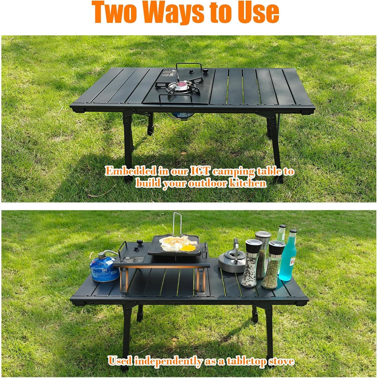 Estufa de Camping IGT Portátil 4000W con Bolsa de Transporte