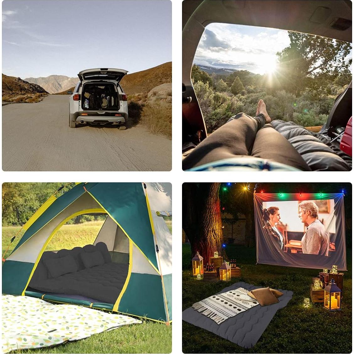 Colchón de Aire SUV Canodoky Inflable Negro para Camping