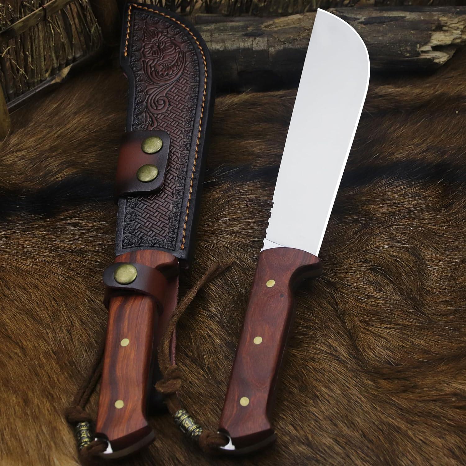 Cuchillo Fijo BA-KOR DC53 35cm Mango Completo con Funda