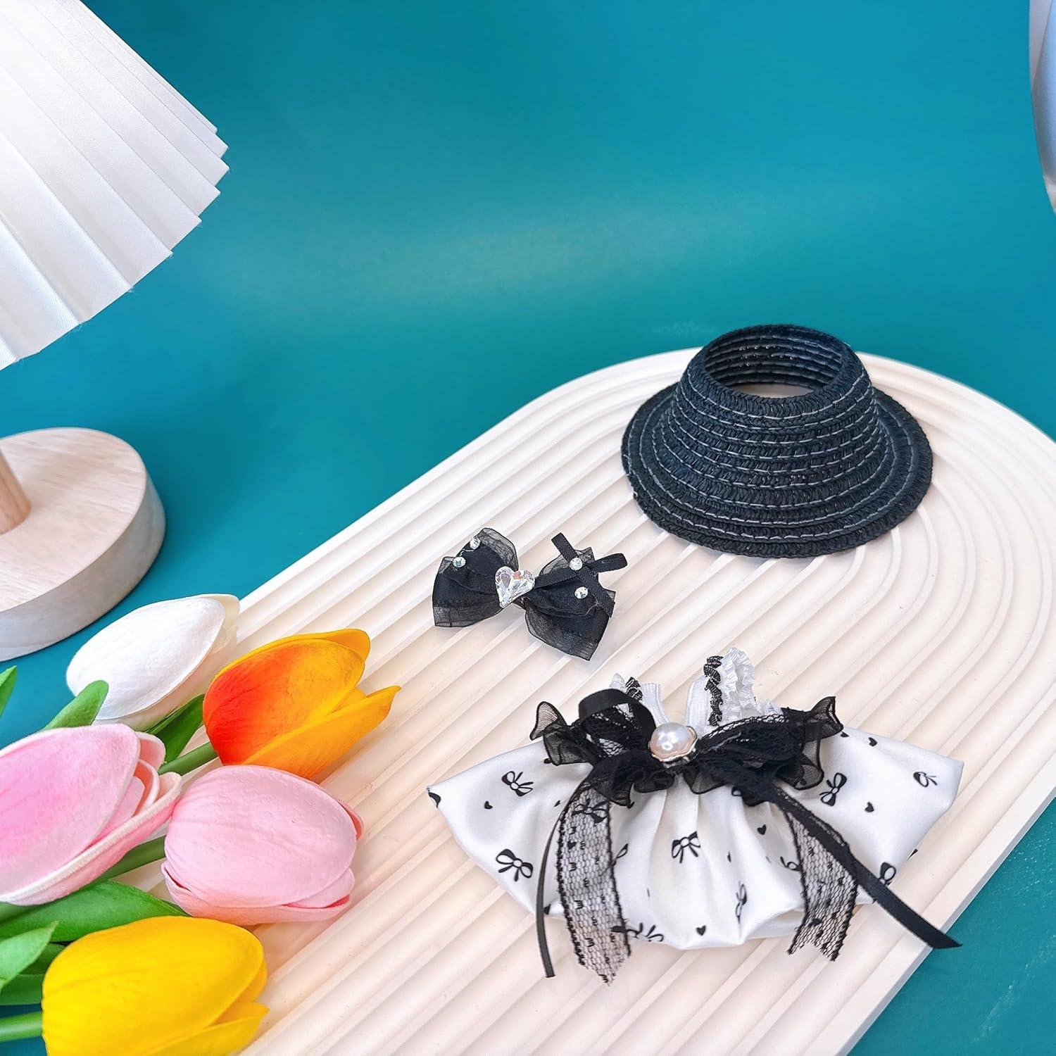 Conjunto de Ropa para Muñecas Anpilar - Vestido Negro y Sombrero