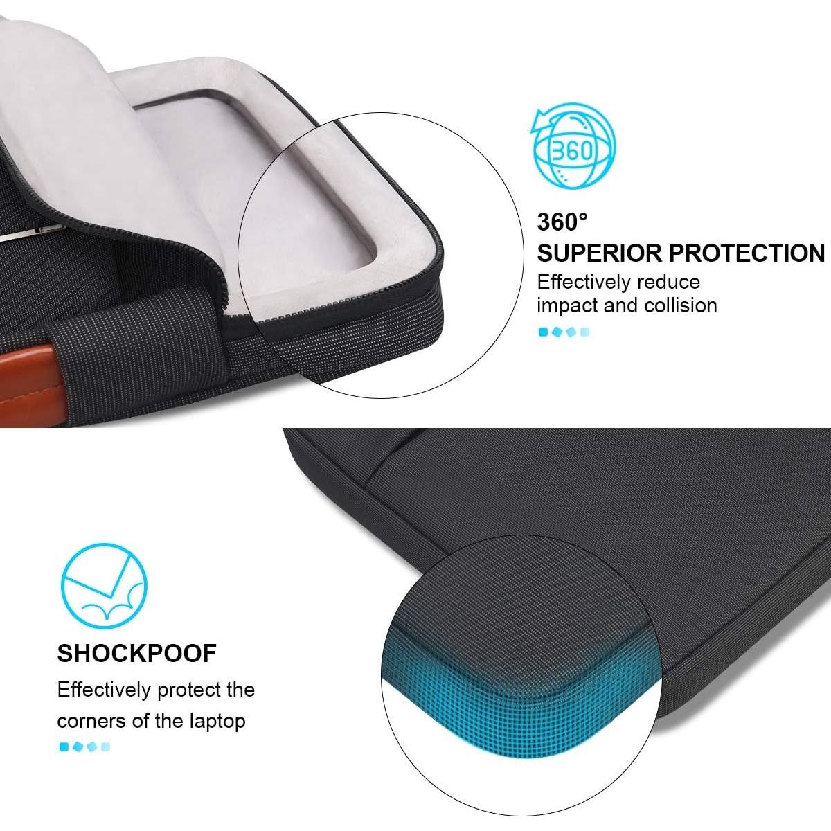 Funda Protectora Lacdo 360° para Laptop 15" Resistente al Agua