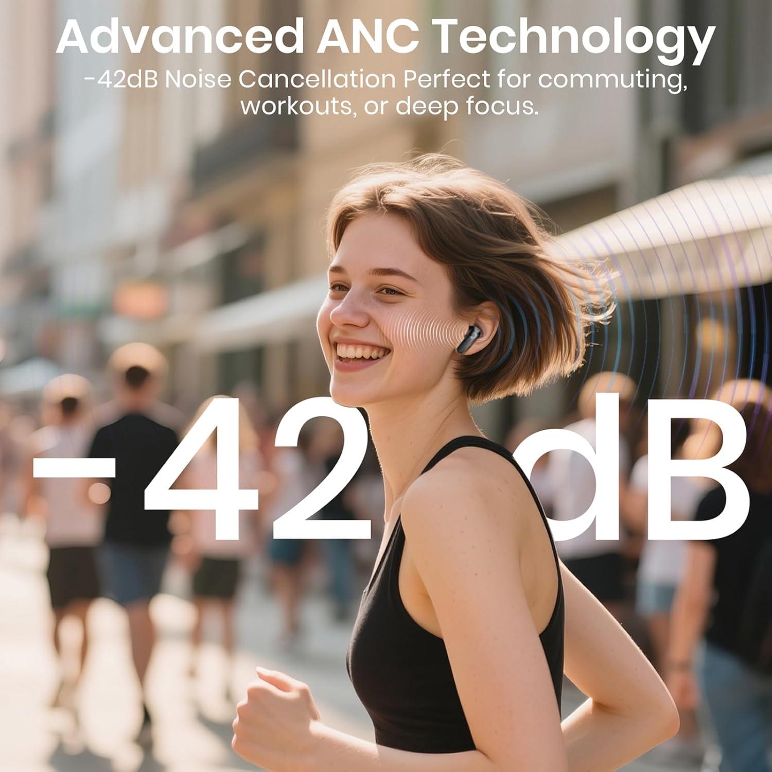 Auriculares Inalámbricos SIAWAG BTW73001 Bluetooth 5.4 100H ANC