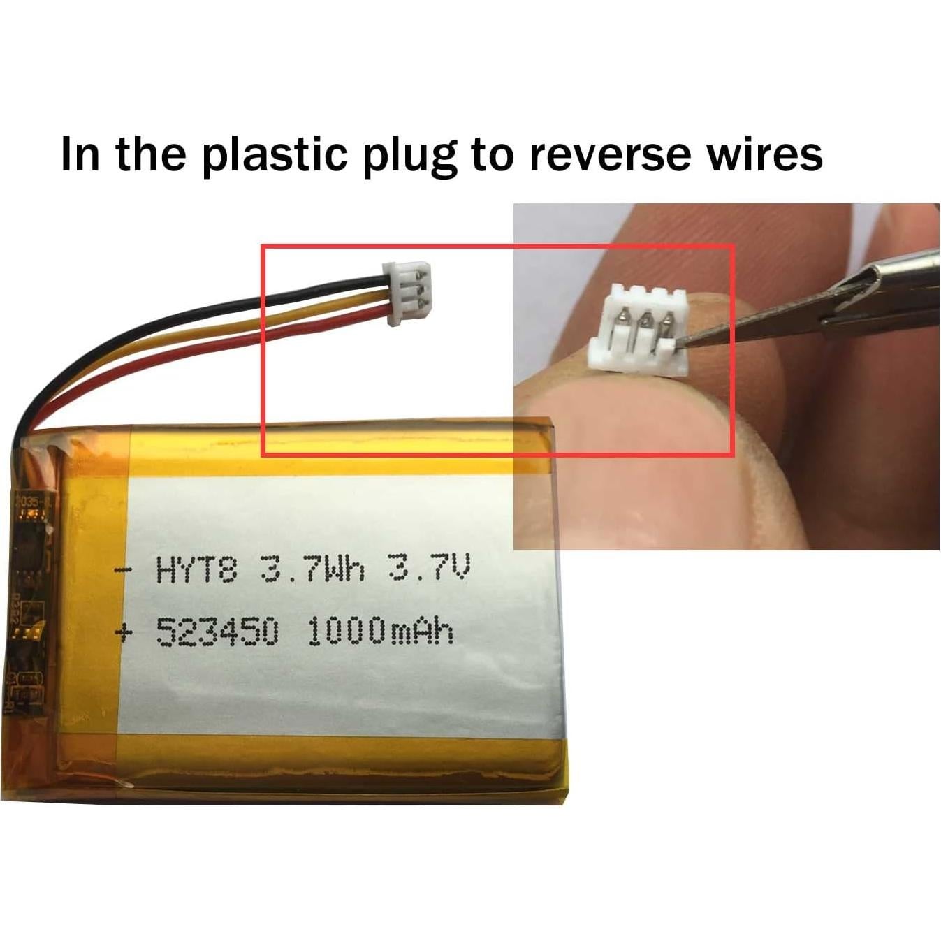Batería recargable AOLIKES 523450 3.7V 1000mAh para Corsair