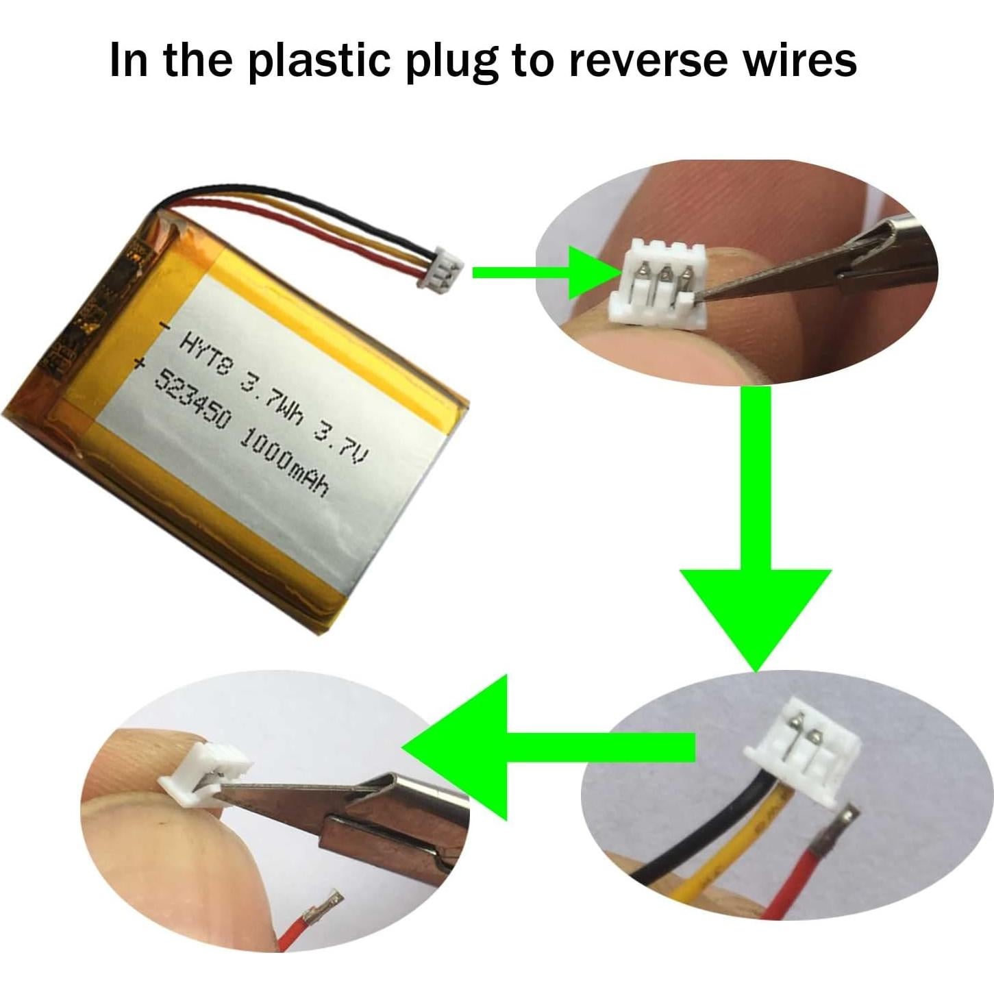 Batería recargable AOLIKES 523450 3.7V 1000mAh para Corsair