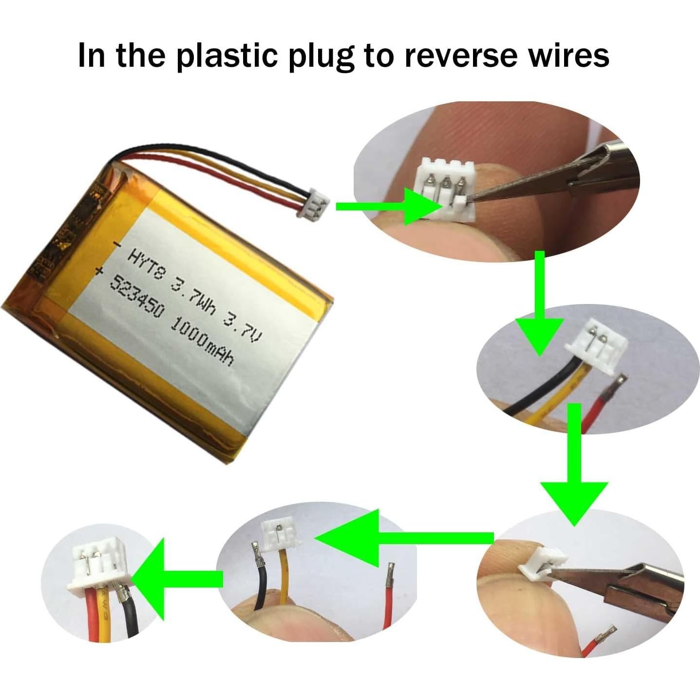 Batería recargable AOLIKES 523450 3.7V 1000mAh para Corsair