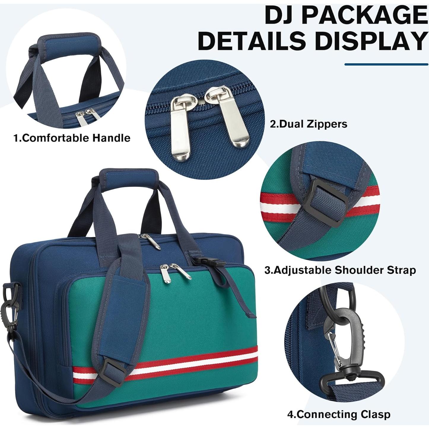 Bolsa Acolchada para Controlador DJ Deknuosport Azul 39.9x25.9cm