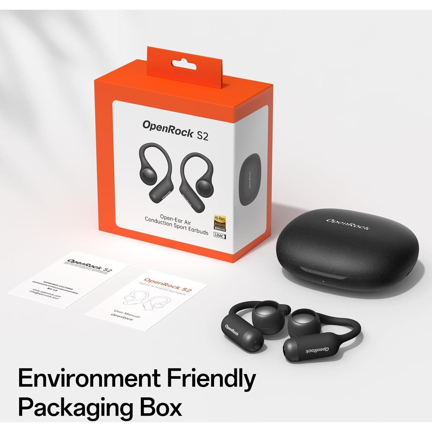 Auriculares Inalámbricos OpenRock S2 Bluetooth 6.0 32h Batería