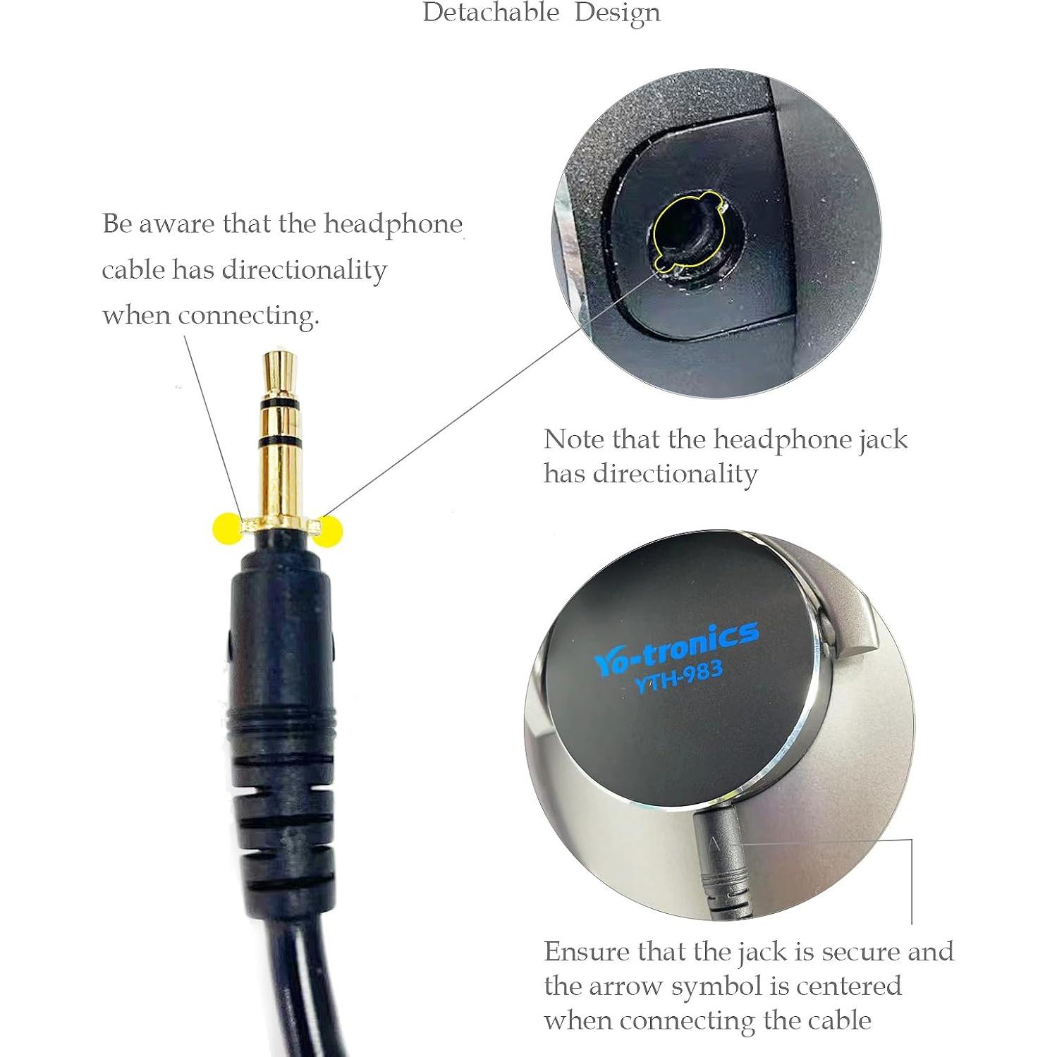 Auriculares Over-Ear Yo-tronics YTH-983-SL Plata con Cable