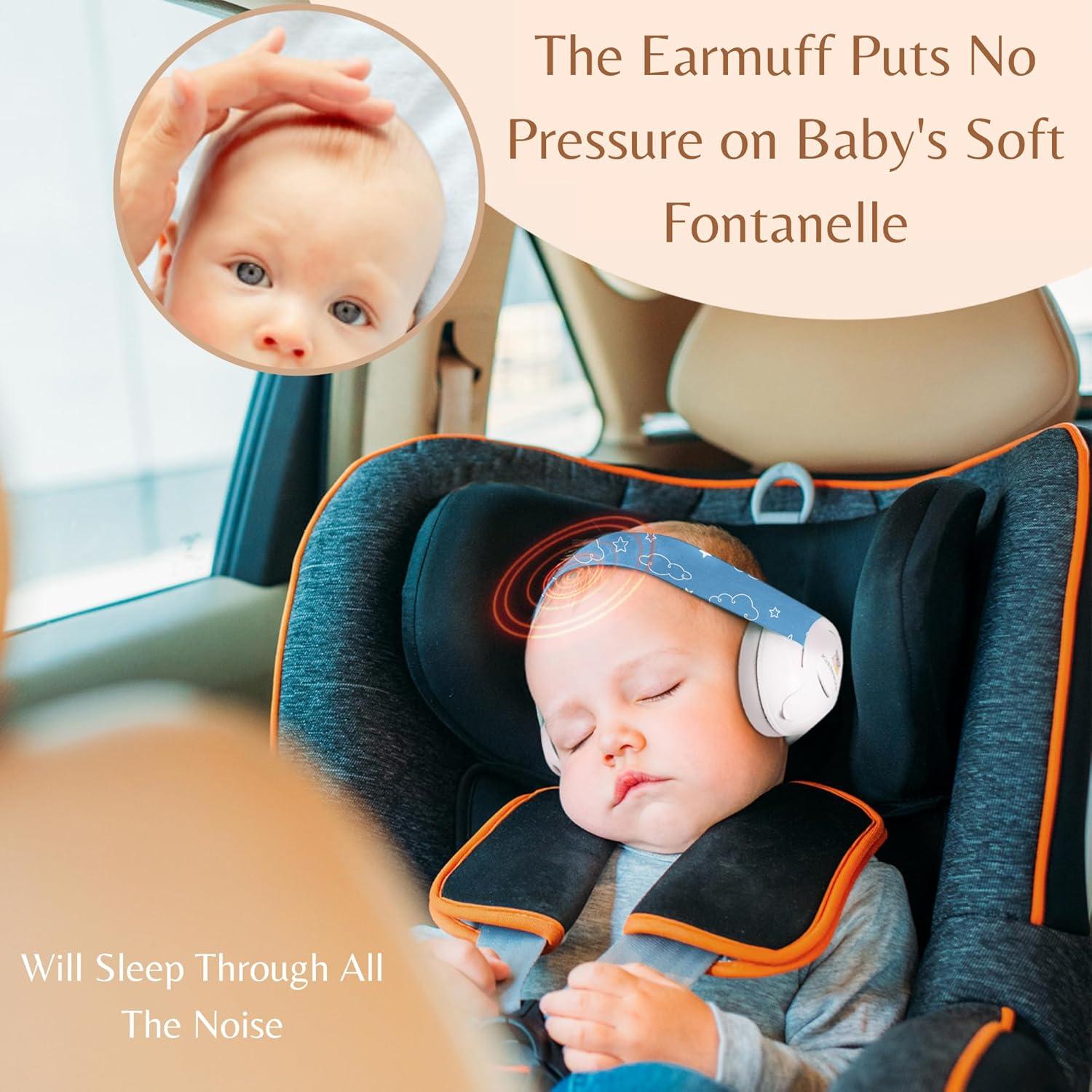 Auriculares para Bebés Aislantes de Ruido - Azul - 0-24 Meses