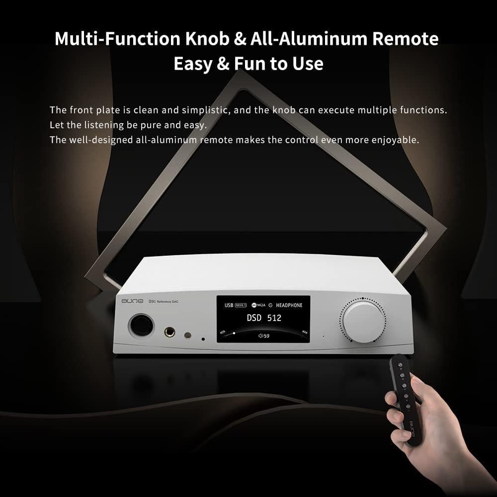 DAC Amplificador de Auriculares aune S9c Pro 32bit/768kHz Negro