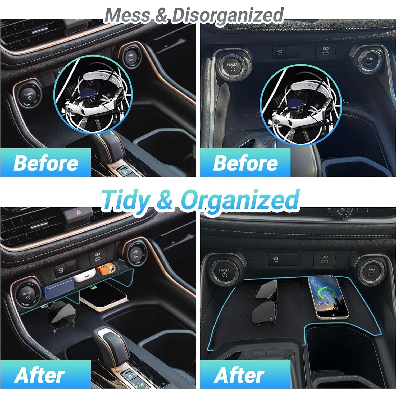 Organizador de Consola Central Sinminou para Toyota Grand Highlander 2023-2025