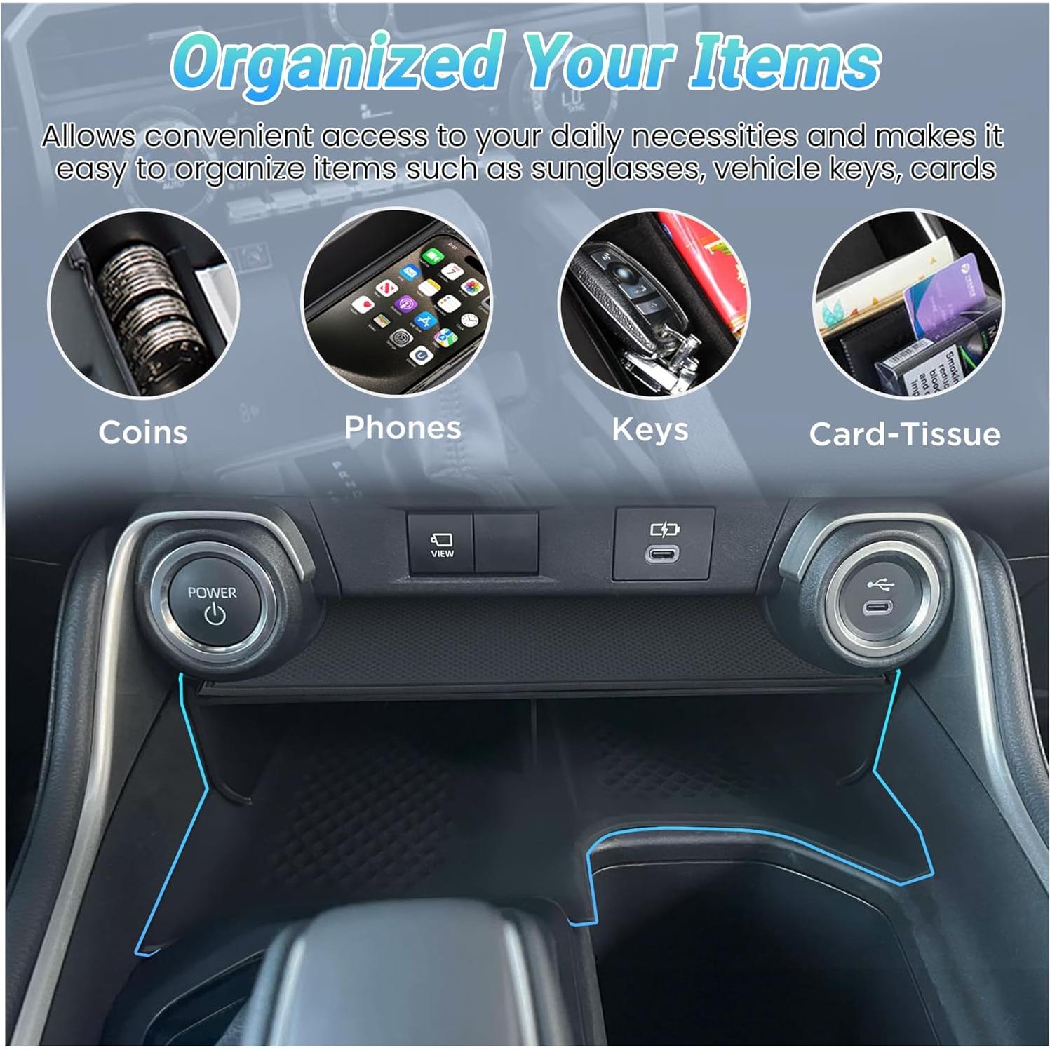 Organizador de Consola Central Sinminou para Toyota Grand Highlander 2023-2025