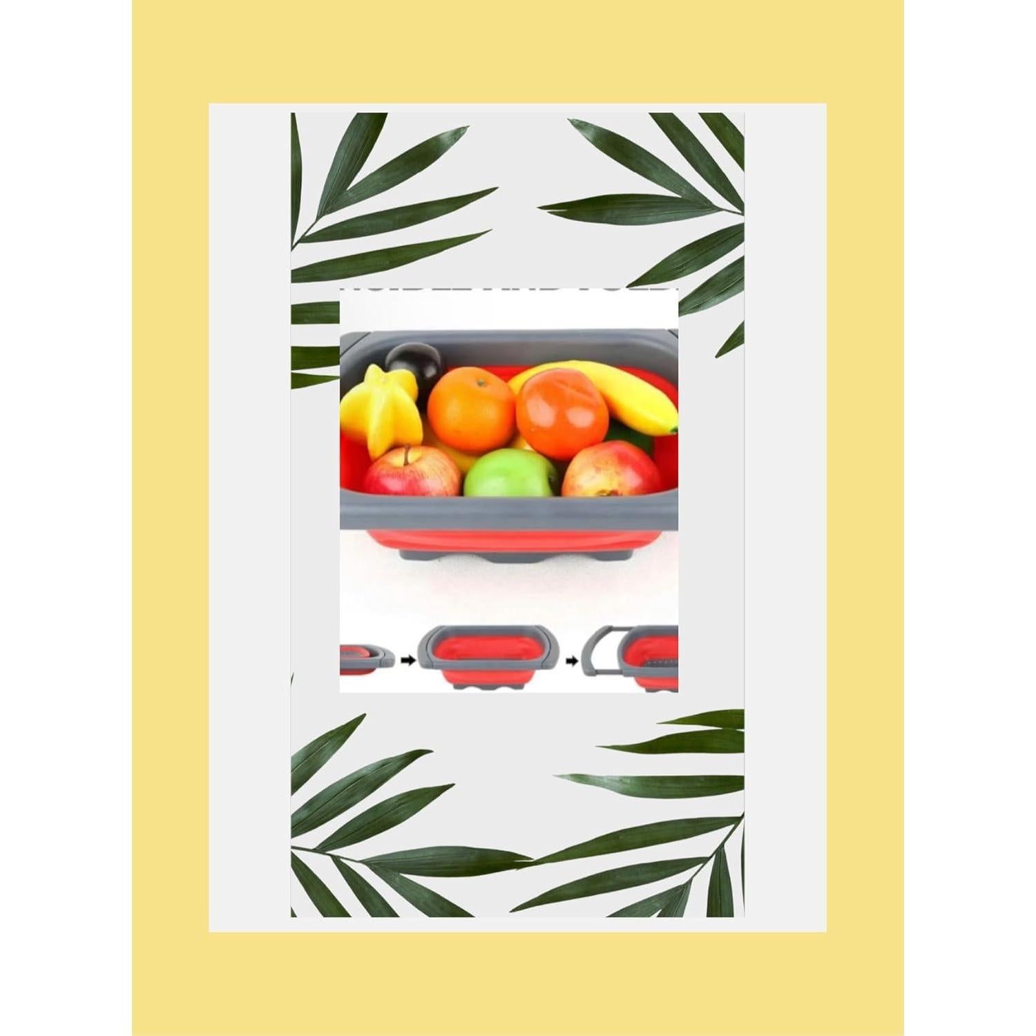 Colador Plegable Genérico Verde 9 Litros con Mangos Extensibles