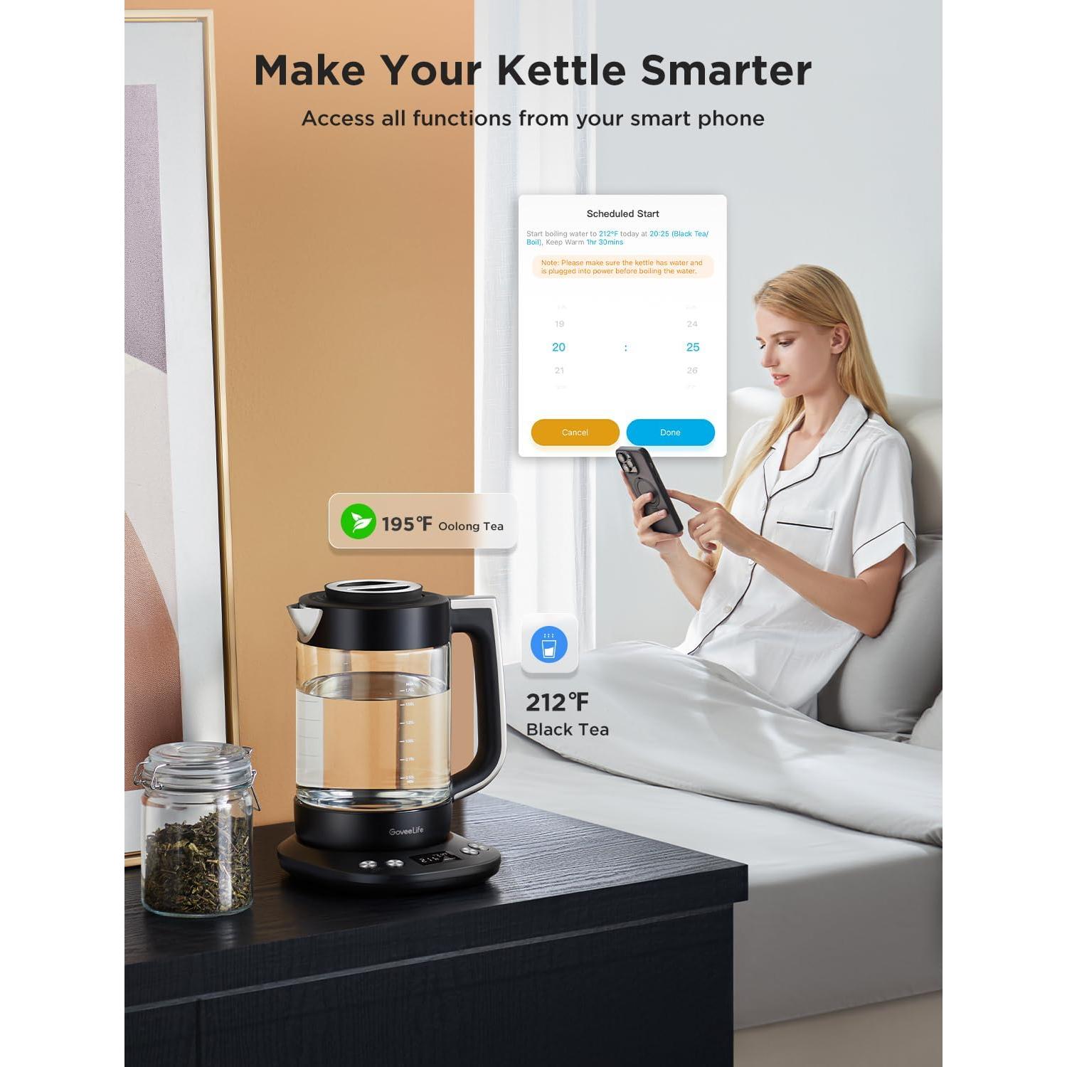 Hervidor Eléctrico GoveeLife H717A 1.7L con Infusor