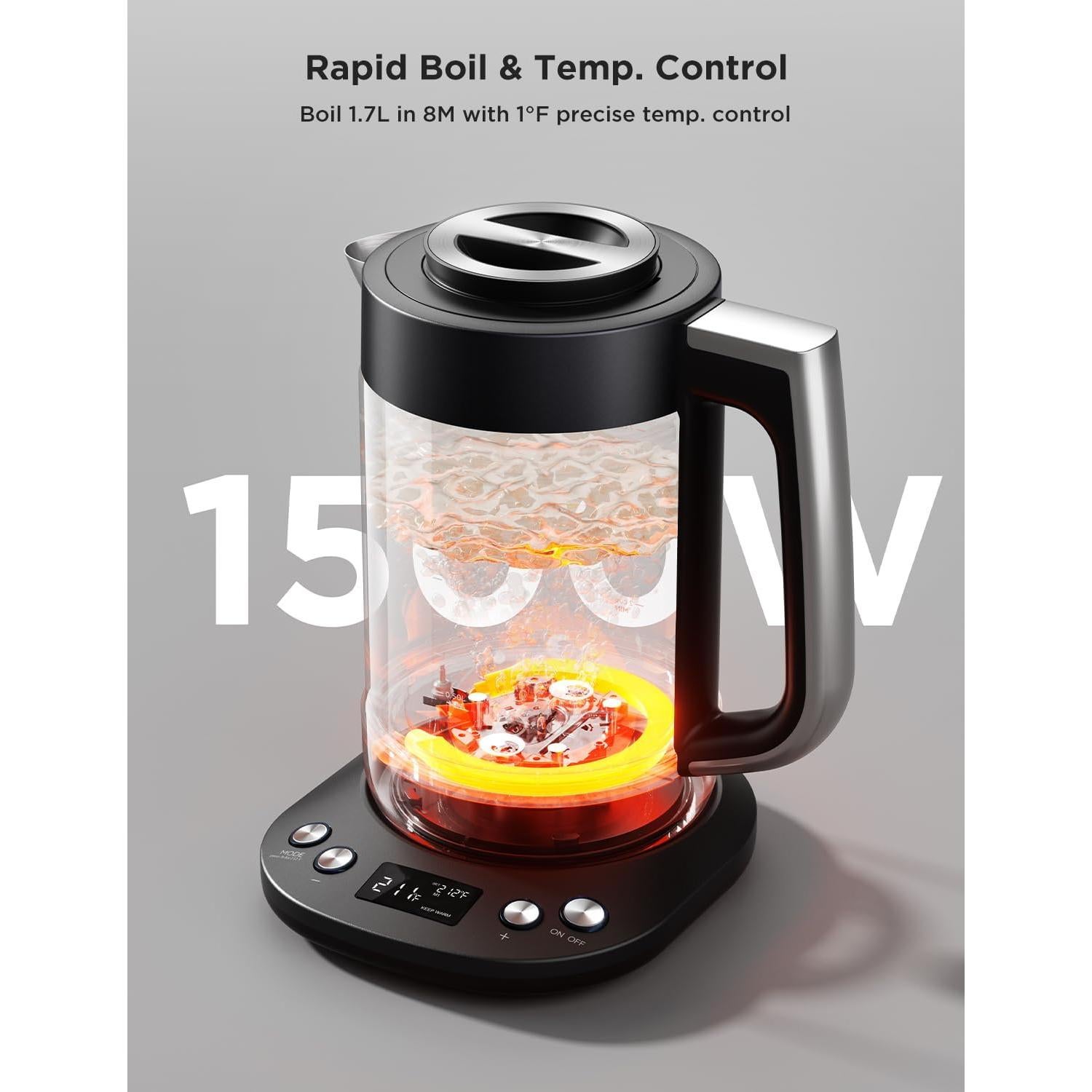 Hervidor Eléctrico GoveeLife H717A 1.7L con Infusor