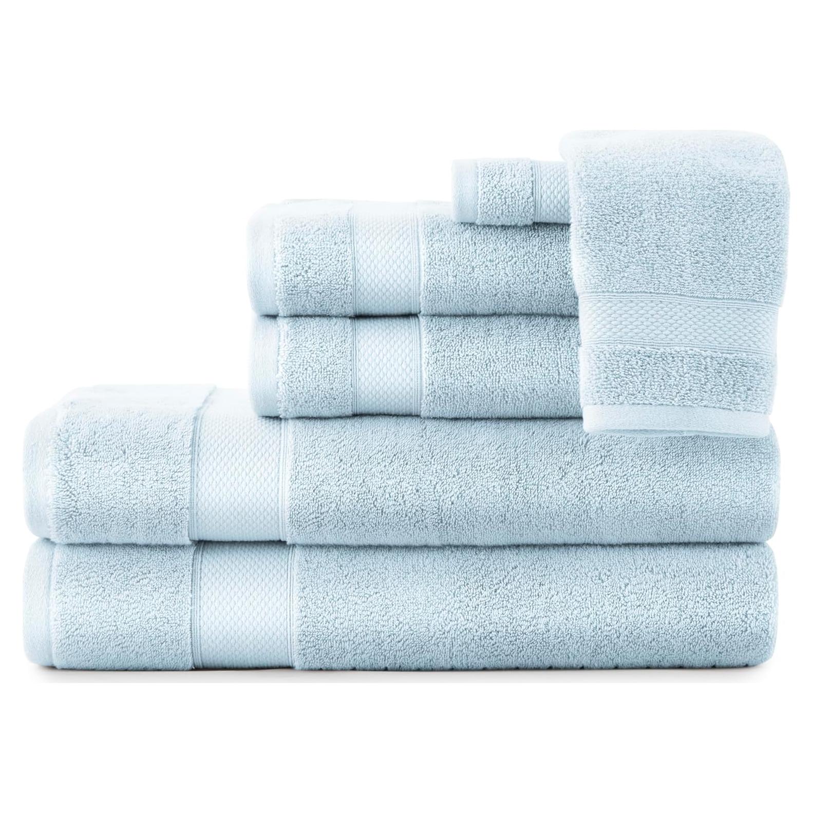 Conjunto de Toallas Diamond Peacock Alley 6 Piezas 100% Algodón