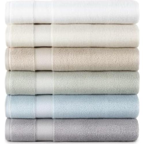 Conjunto de Toallas Diamond Peacock Alley 6 Piezas 100% Algodón