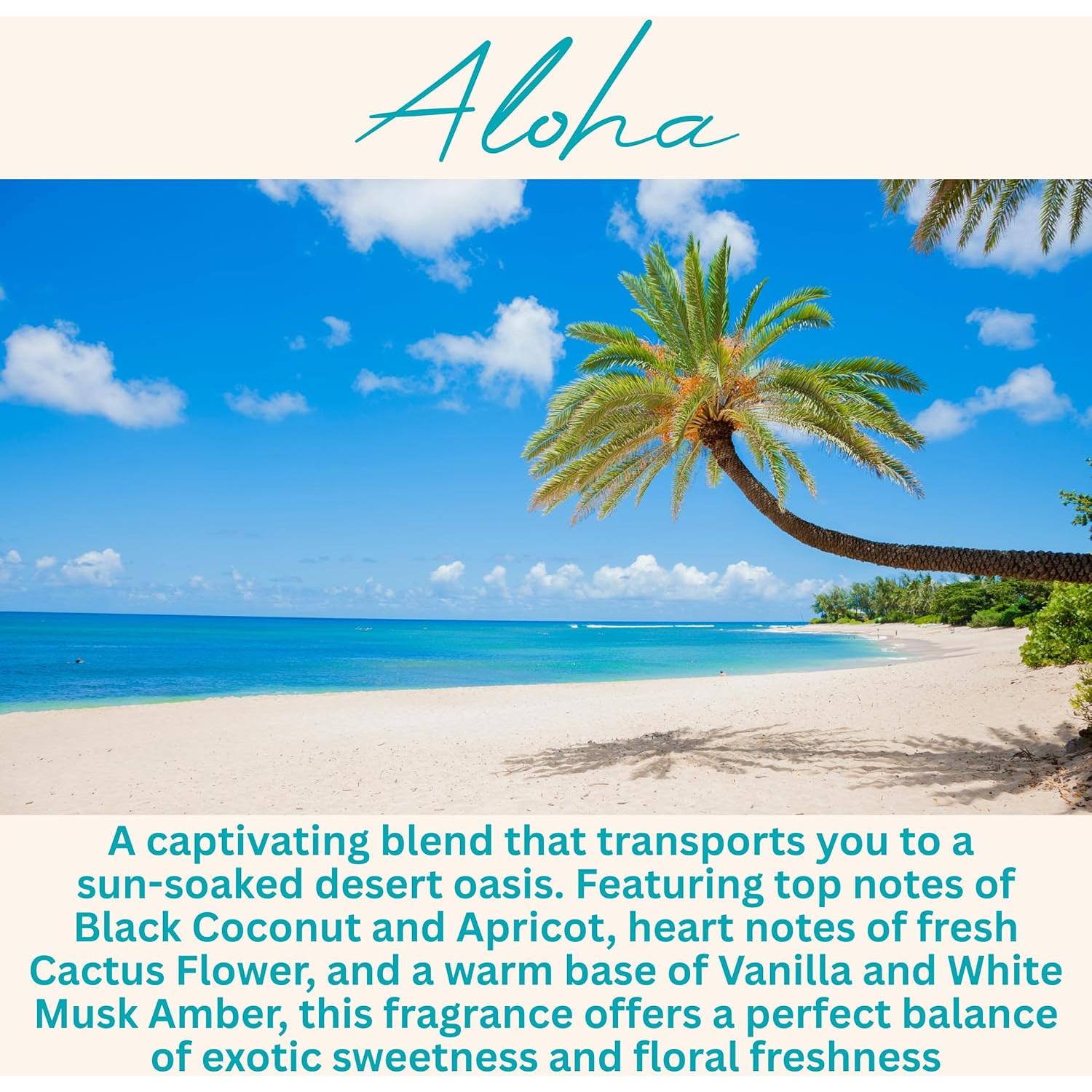 Velas Aromáticas Scentury Aloha 100% Cera de Soja 450g