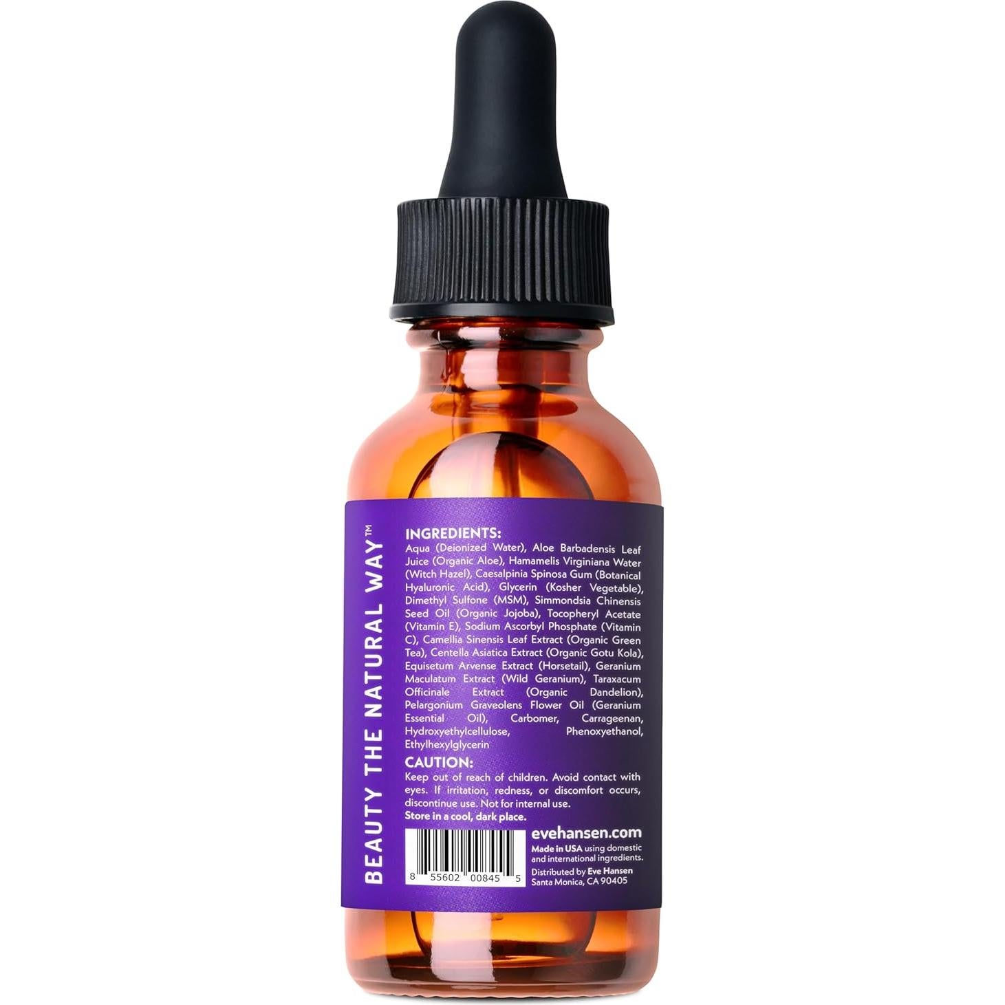 Suero Hidratante Facial Eve Hansen 28.35 ml Ácido Hialurónico Vitamina C