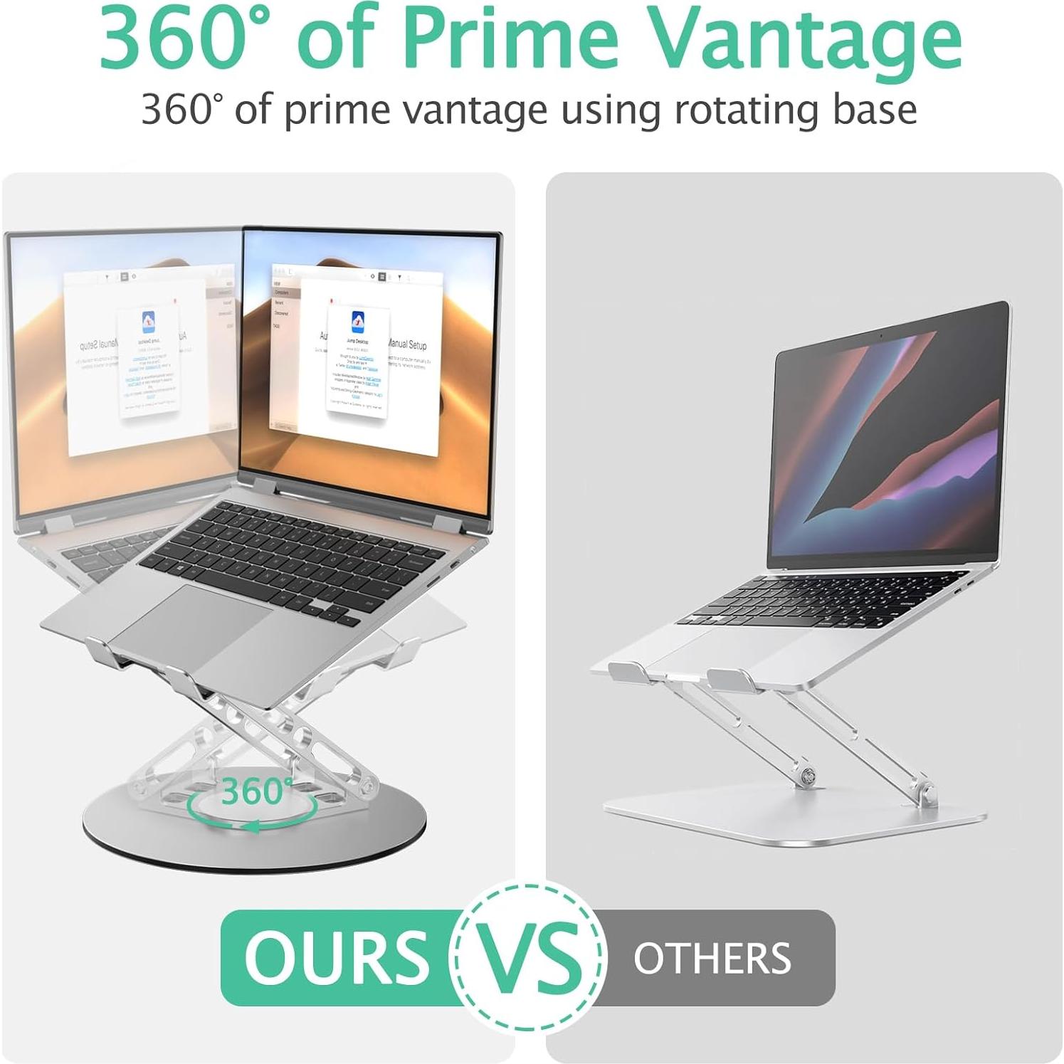 Soporte para Laptop Ergonómico GleYo TM2 Ajustable 360°