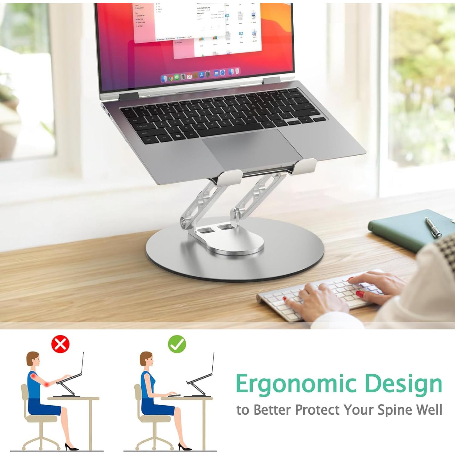 Soporte para Laptop Ergonómico GleYo TM2 Ajustable 360°