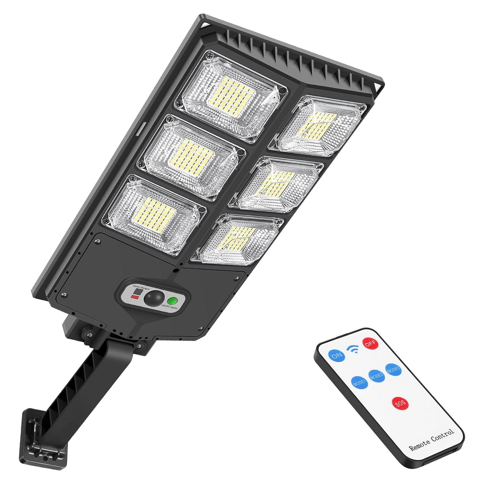Luces Solares GORLDE 150W LED 8000LM con Sensor y Control Remoto