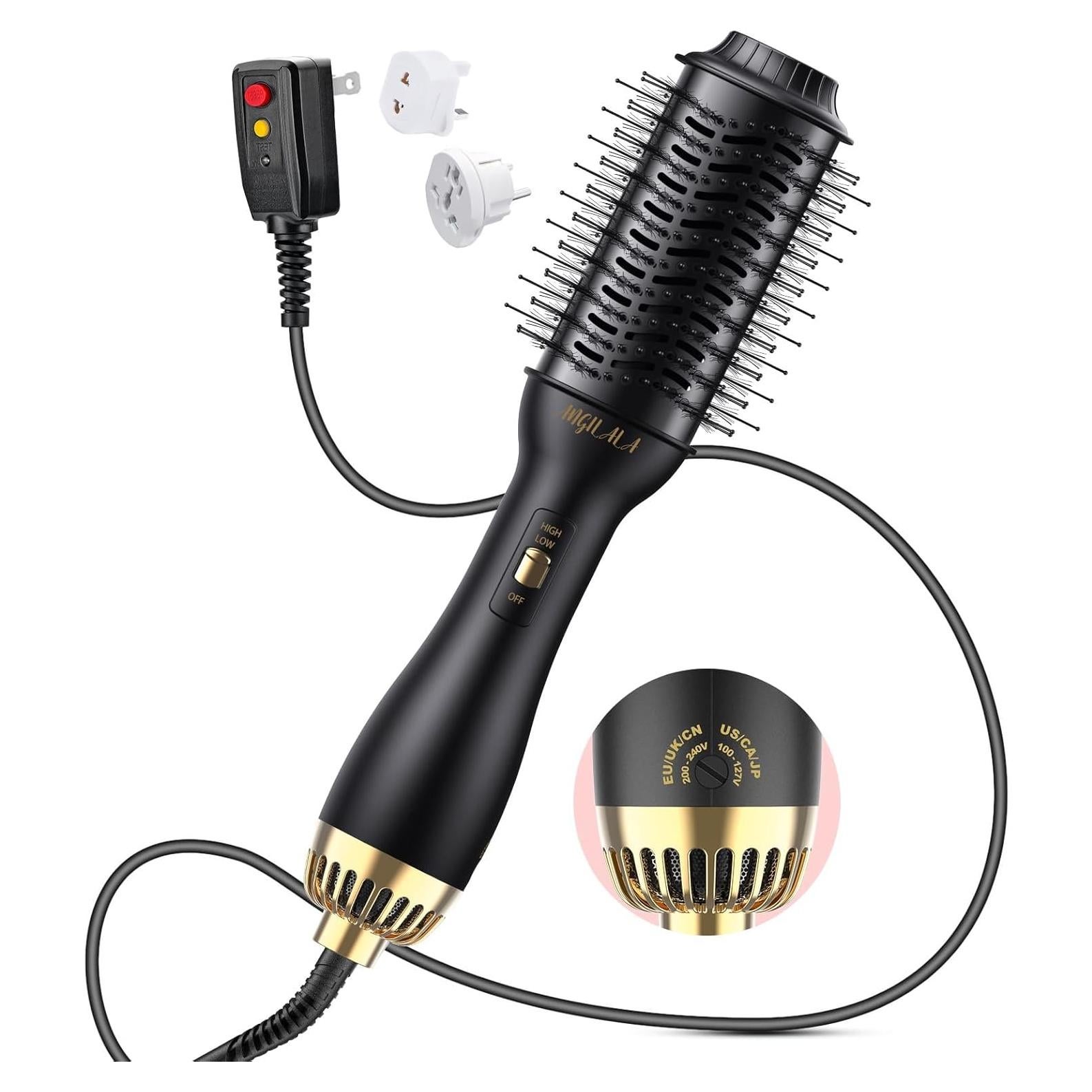 Cepillo Secador de Cabello de Viaje ANGILALA HAB-1 Doble Voltaje