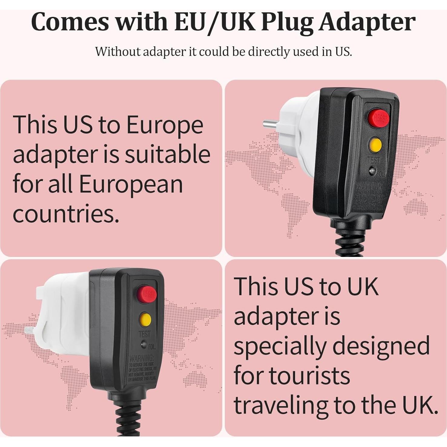 Cepillo Secador de Cabello de Viaje ANGILALA HAB-1 Doble Voltaje