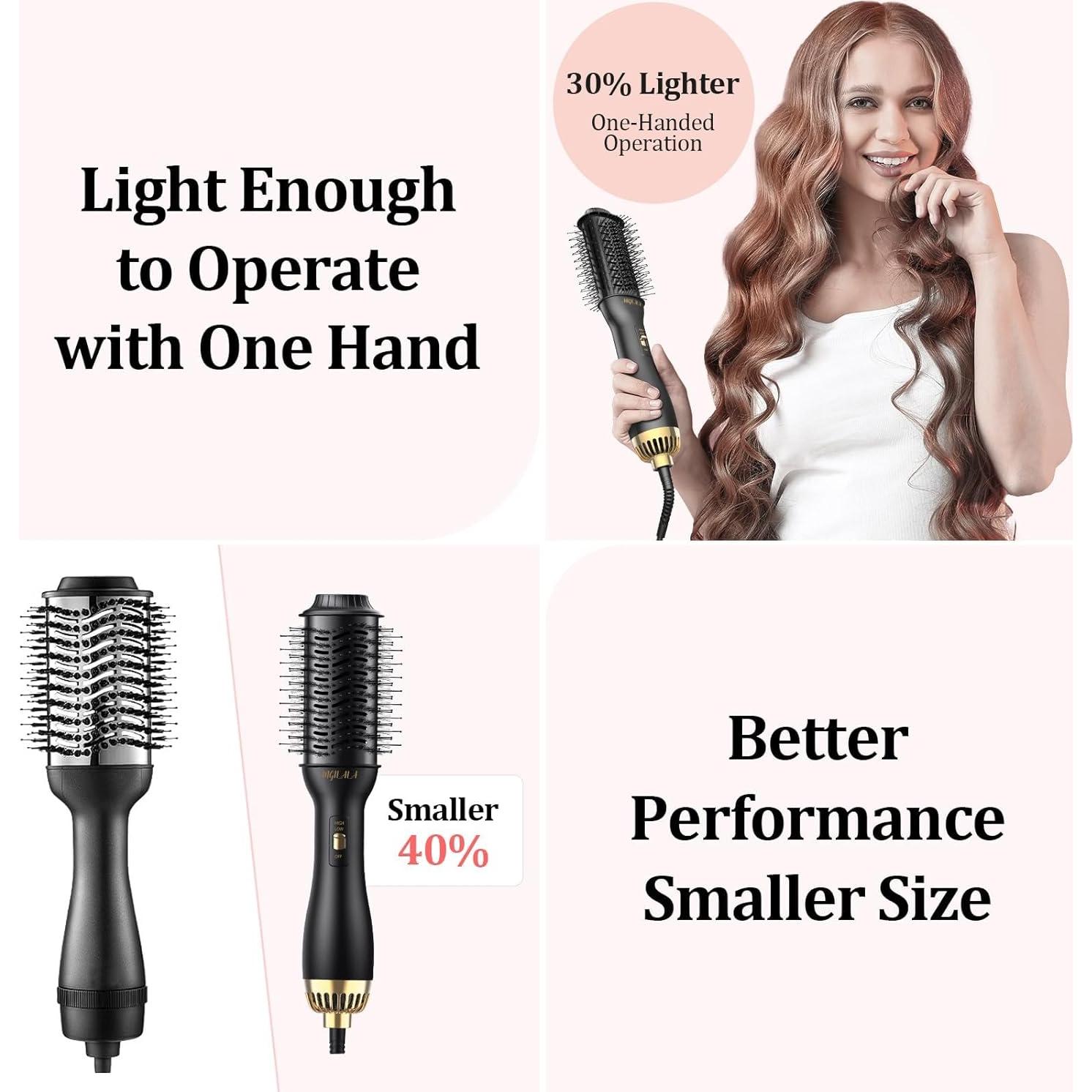 Cepillo Secador de Cabello de Viaje ANGILALA HAB-1 Doble Voltaje